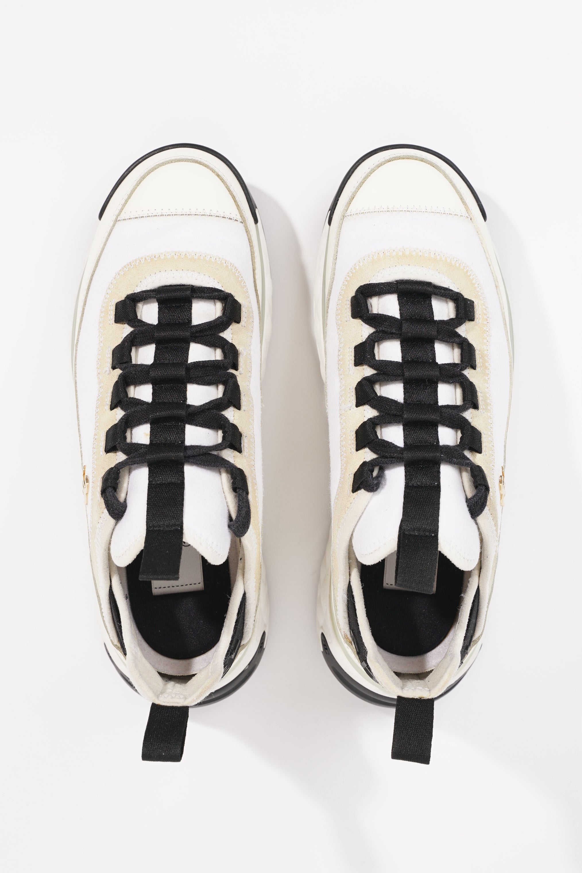 Chanel Womens CC Logo White / Cream EU 38 / UK 5