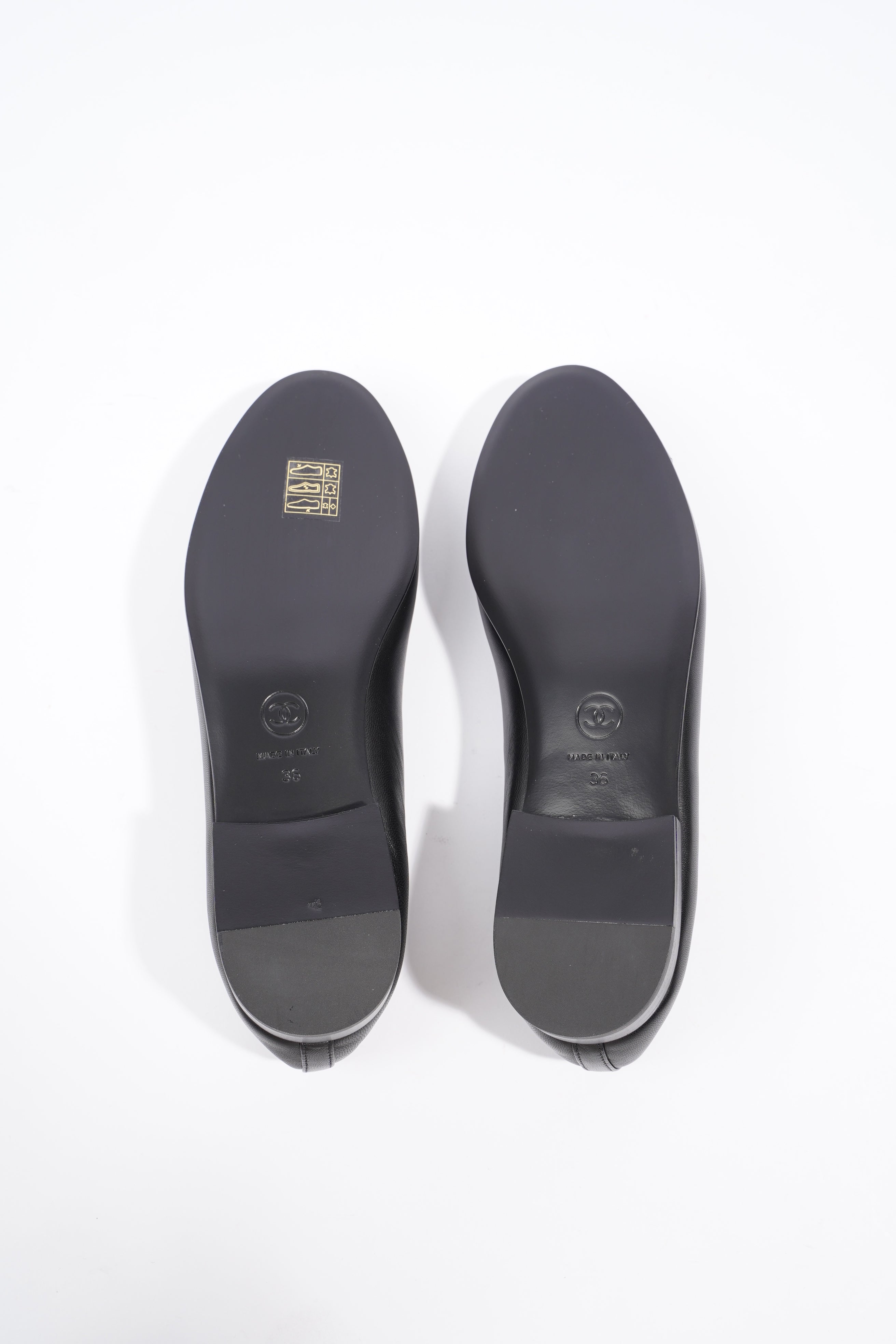 Chanel Womens Ballet Flat Black EU 36 / UK 3