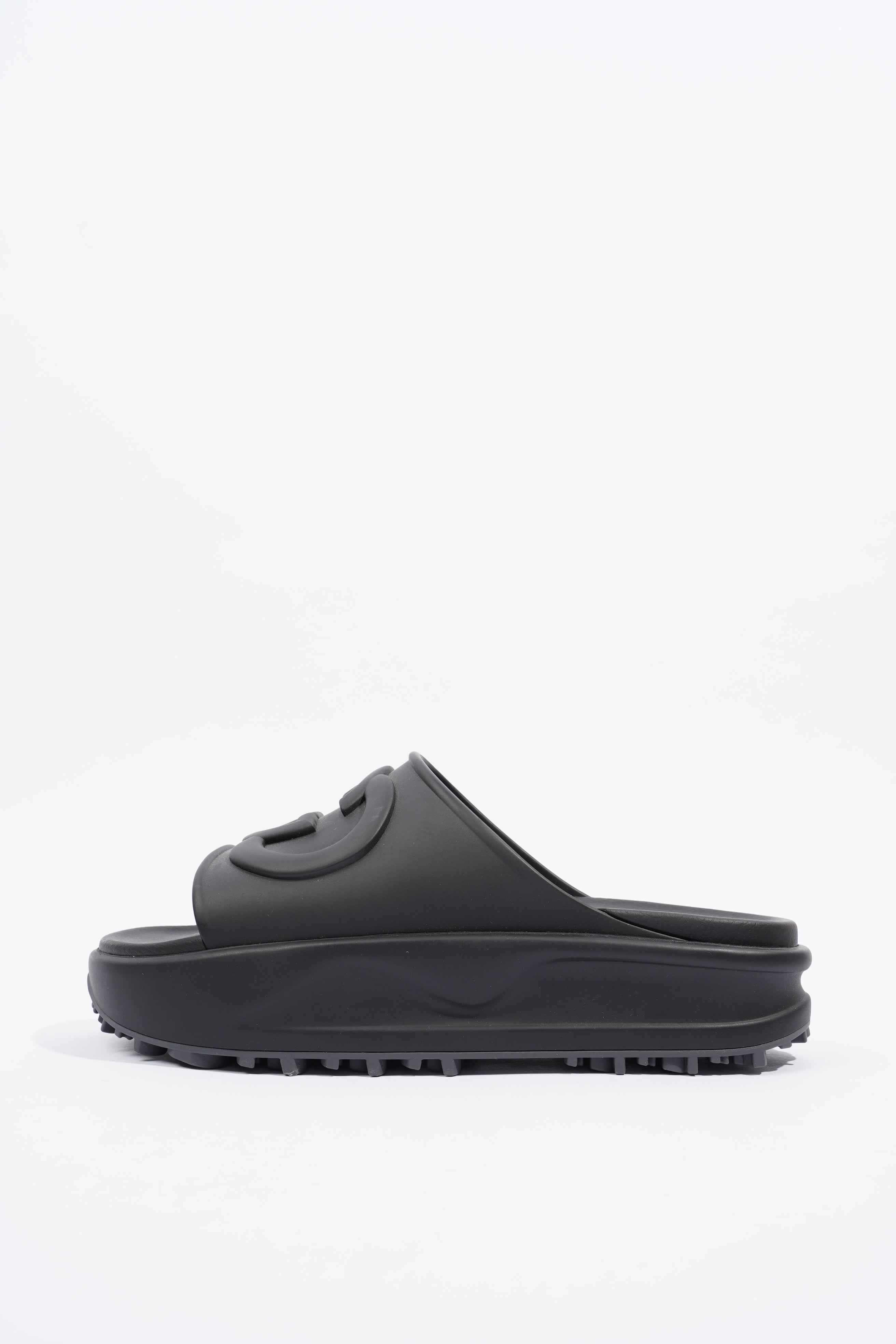 Gucci Mens Interlocking G Slide Black EU 42 / UK 8