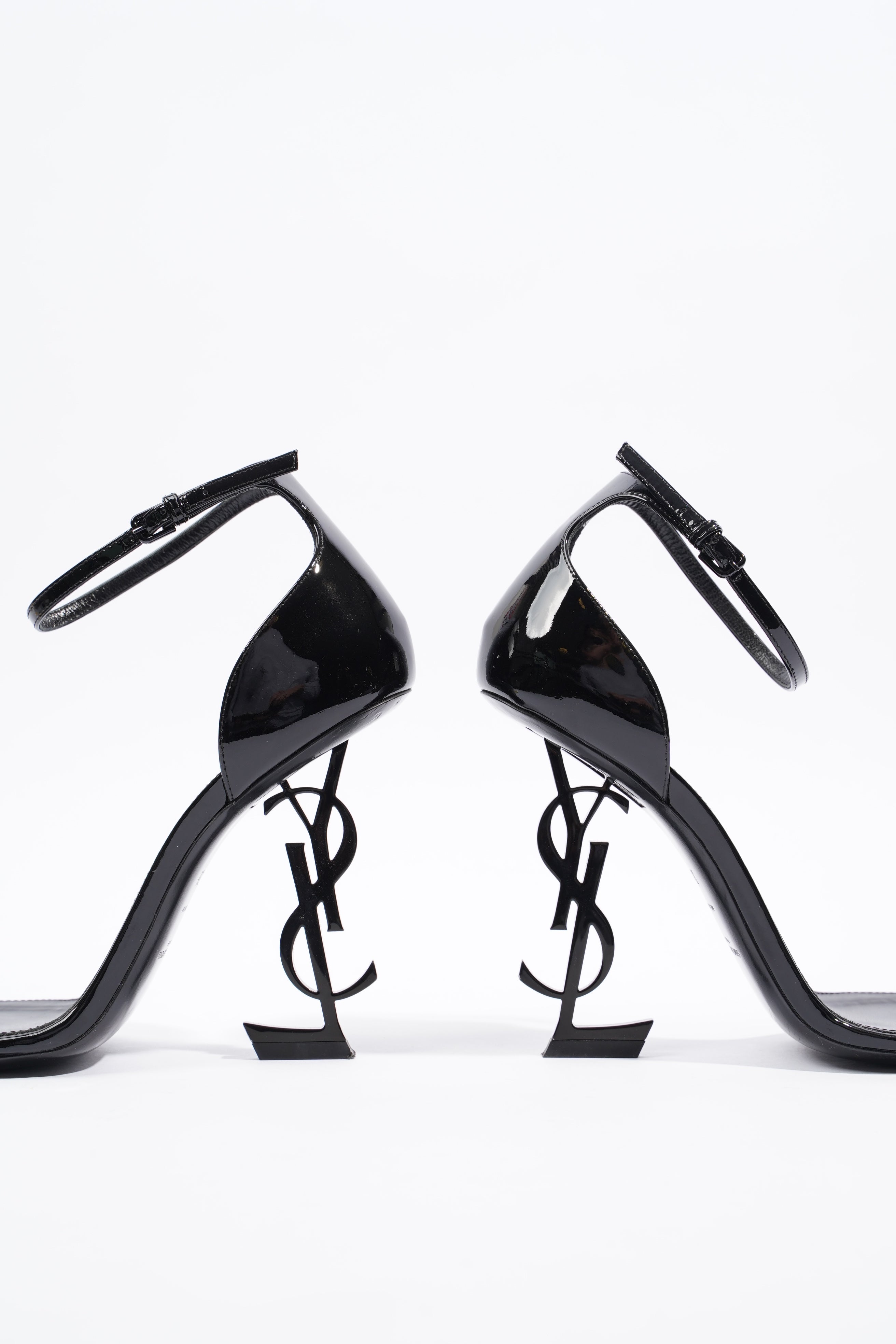 Saint Laurent Womens Opyum 110 Patent Black EU 38 / UK 5