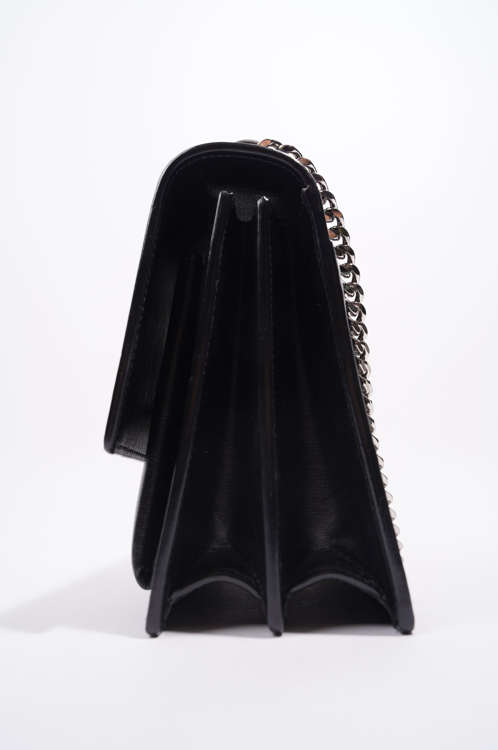 Saint Laurent Womens Sunset Chain Bag Black / Silver Medium
