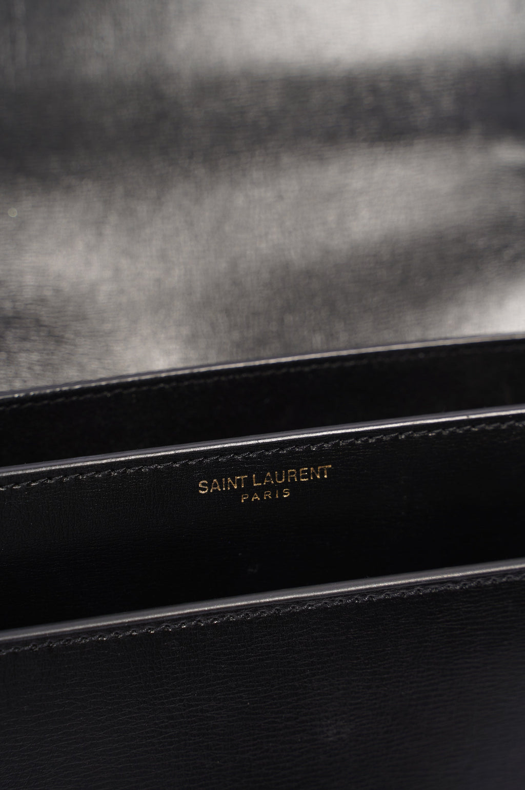 Saint Laurent Sunset Bag Black Leather Medium