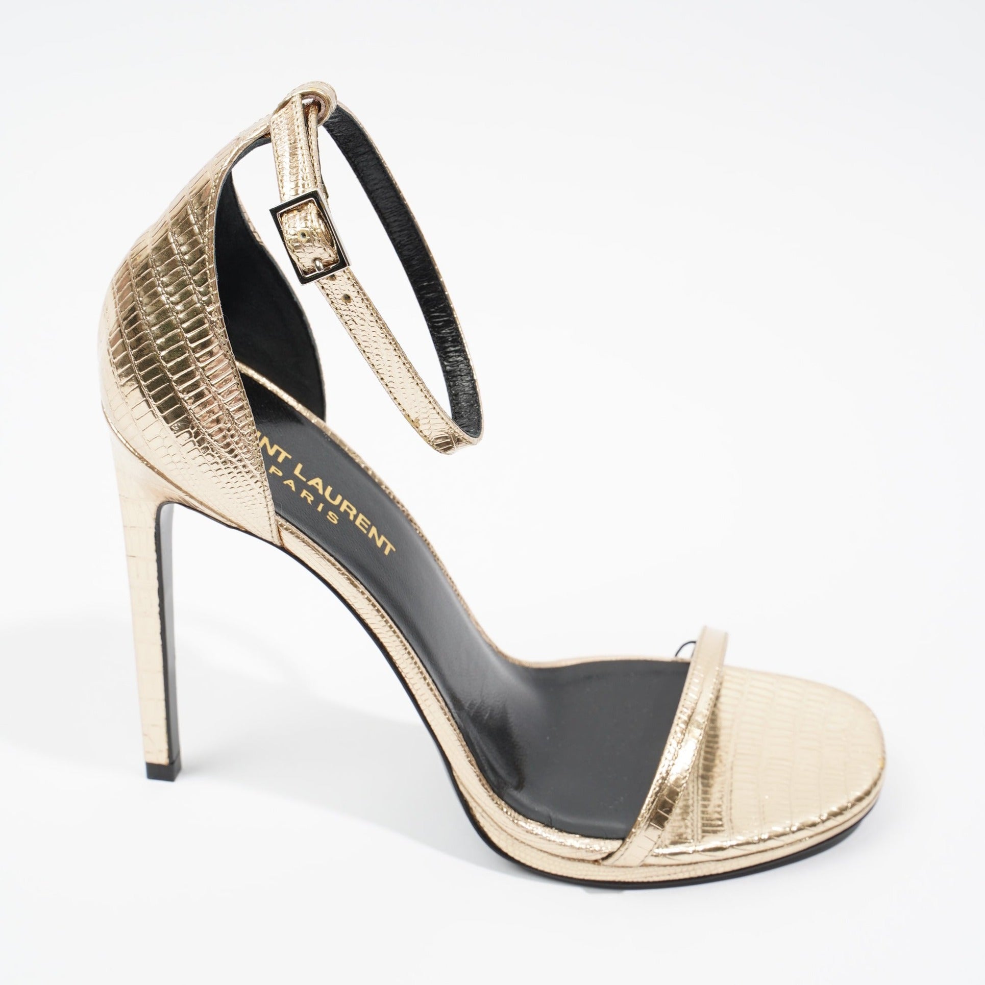 Saint Laurent Womens Jane 105 Gold EU 38 / UK 5