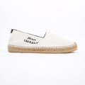 Saint Laurent Womens Espadrilles White / Black EU 38 / UK 5