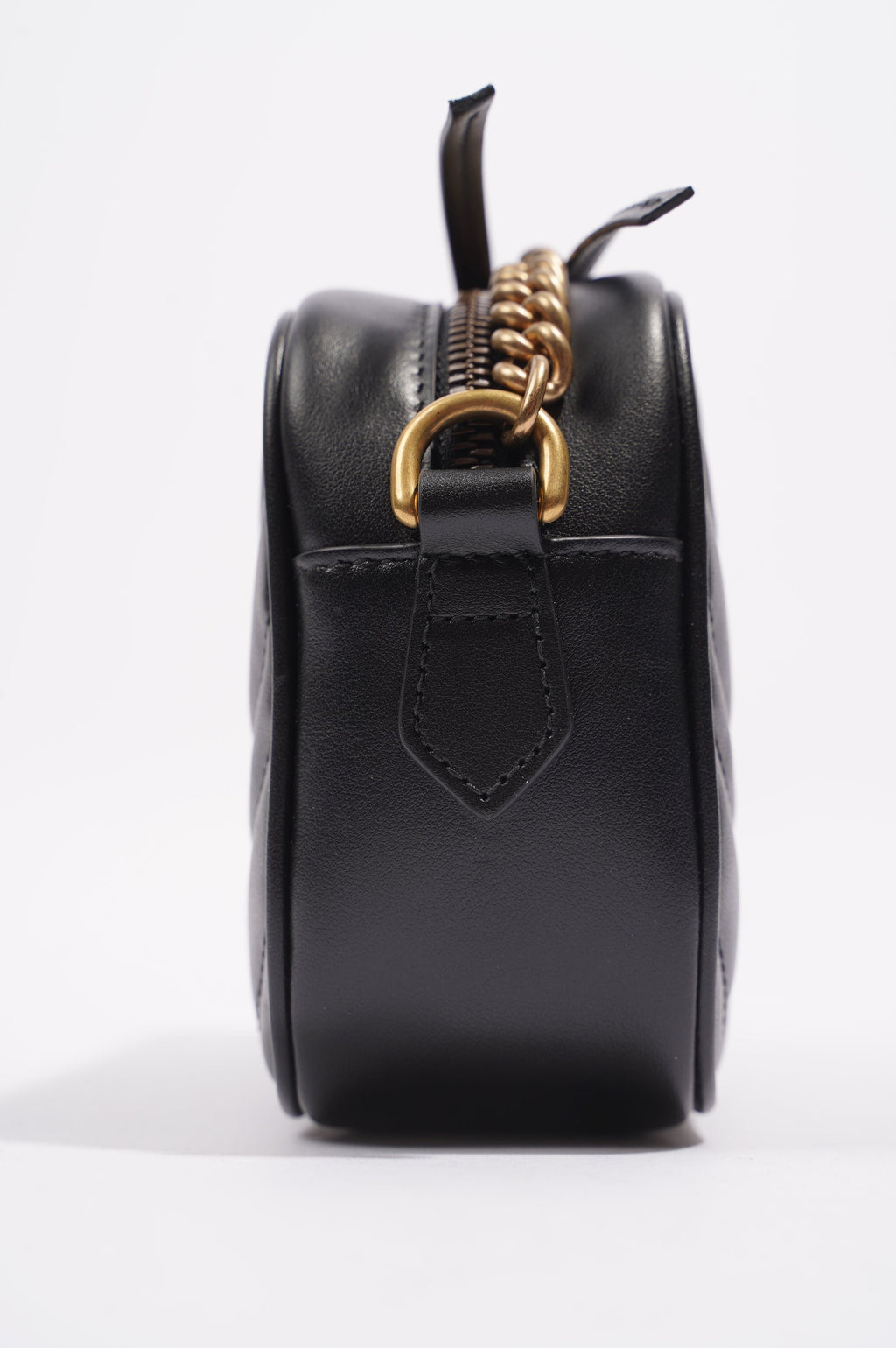 Gucci Womens Marmont Zip Black Mini