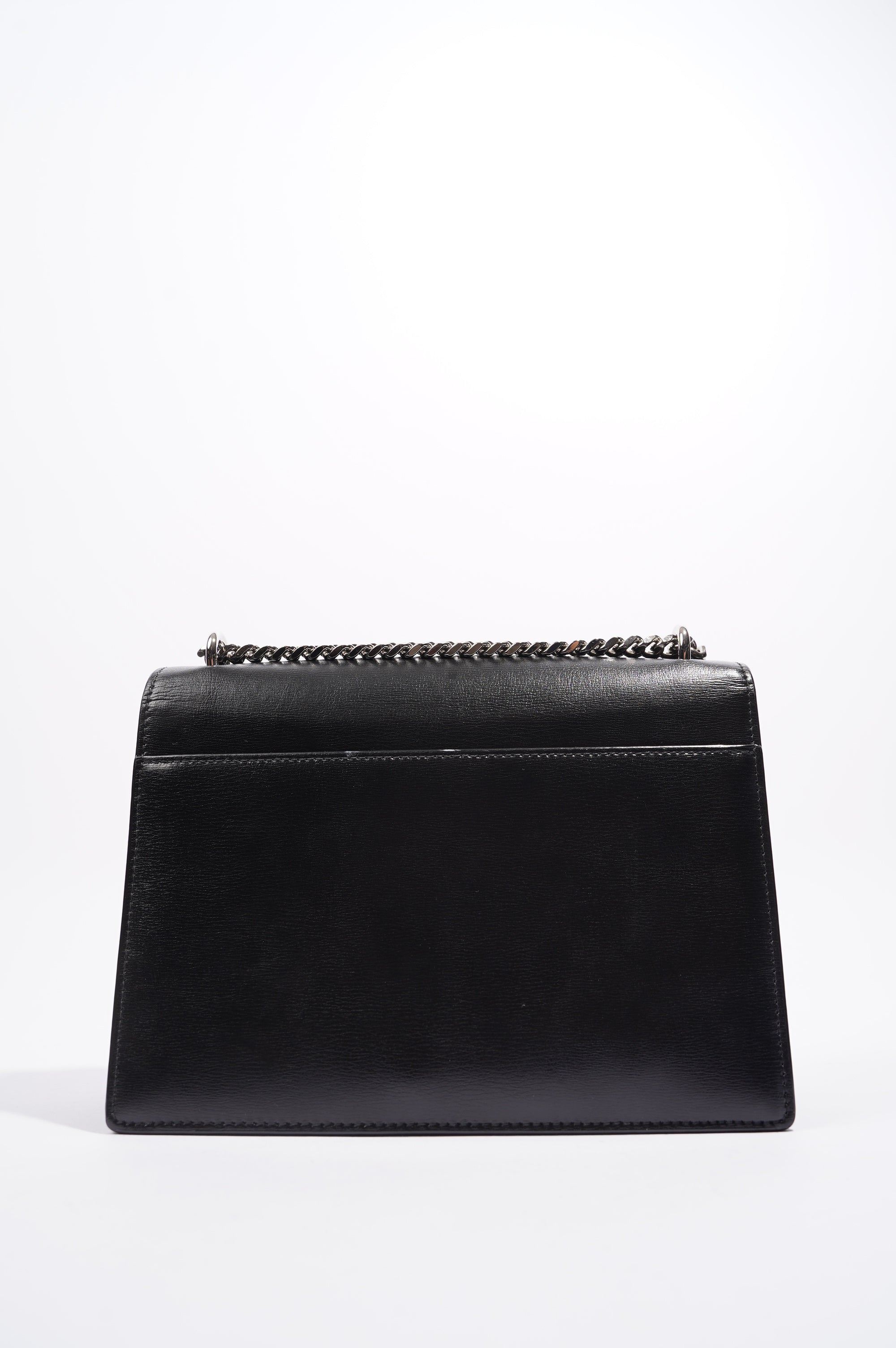 Saint Laurent Womens Sunset Chain Bag Black / Silver Medium