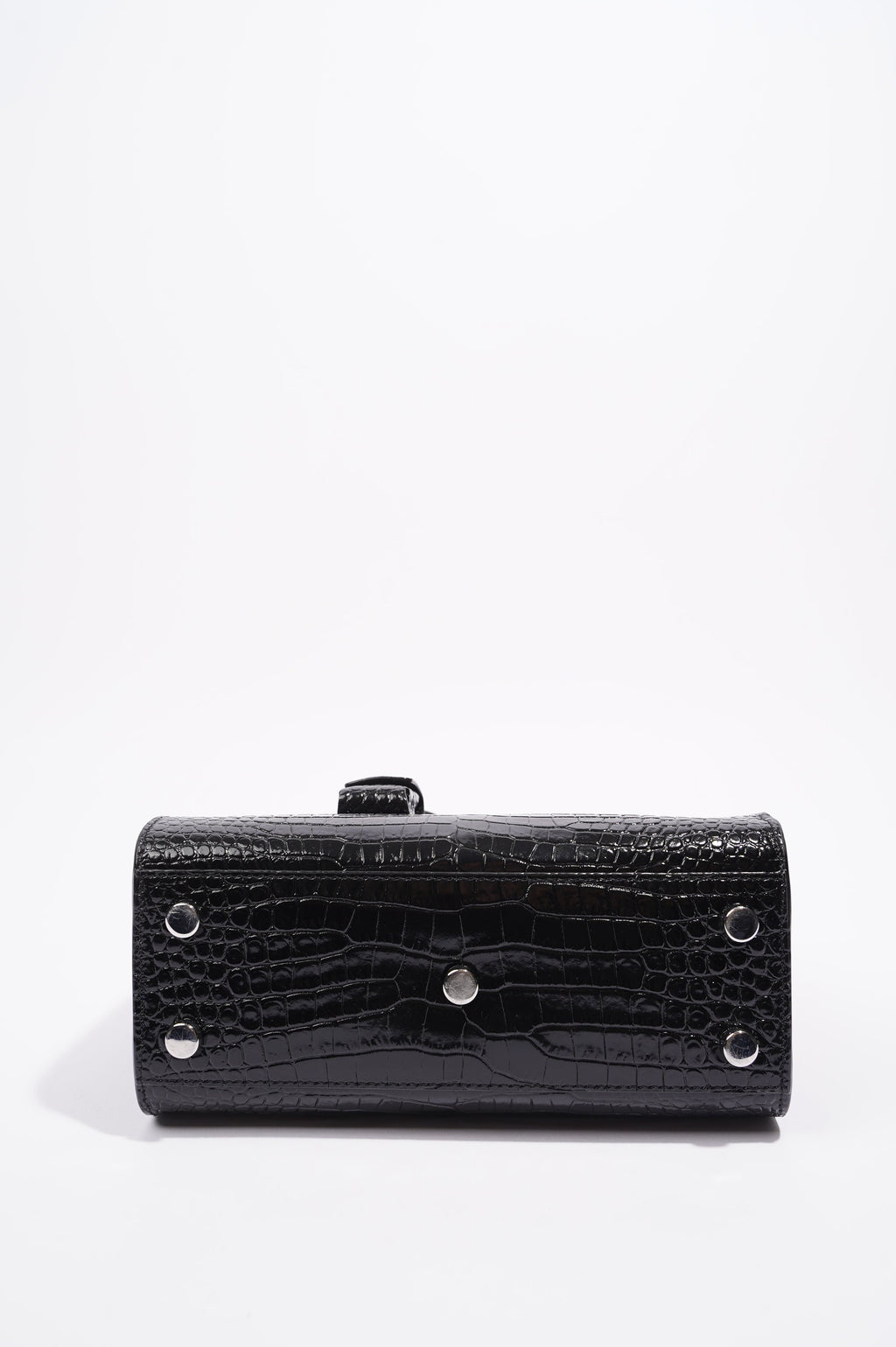 Saint Laurent Womens Sac De Jour Black Embossed Leather Nano