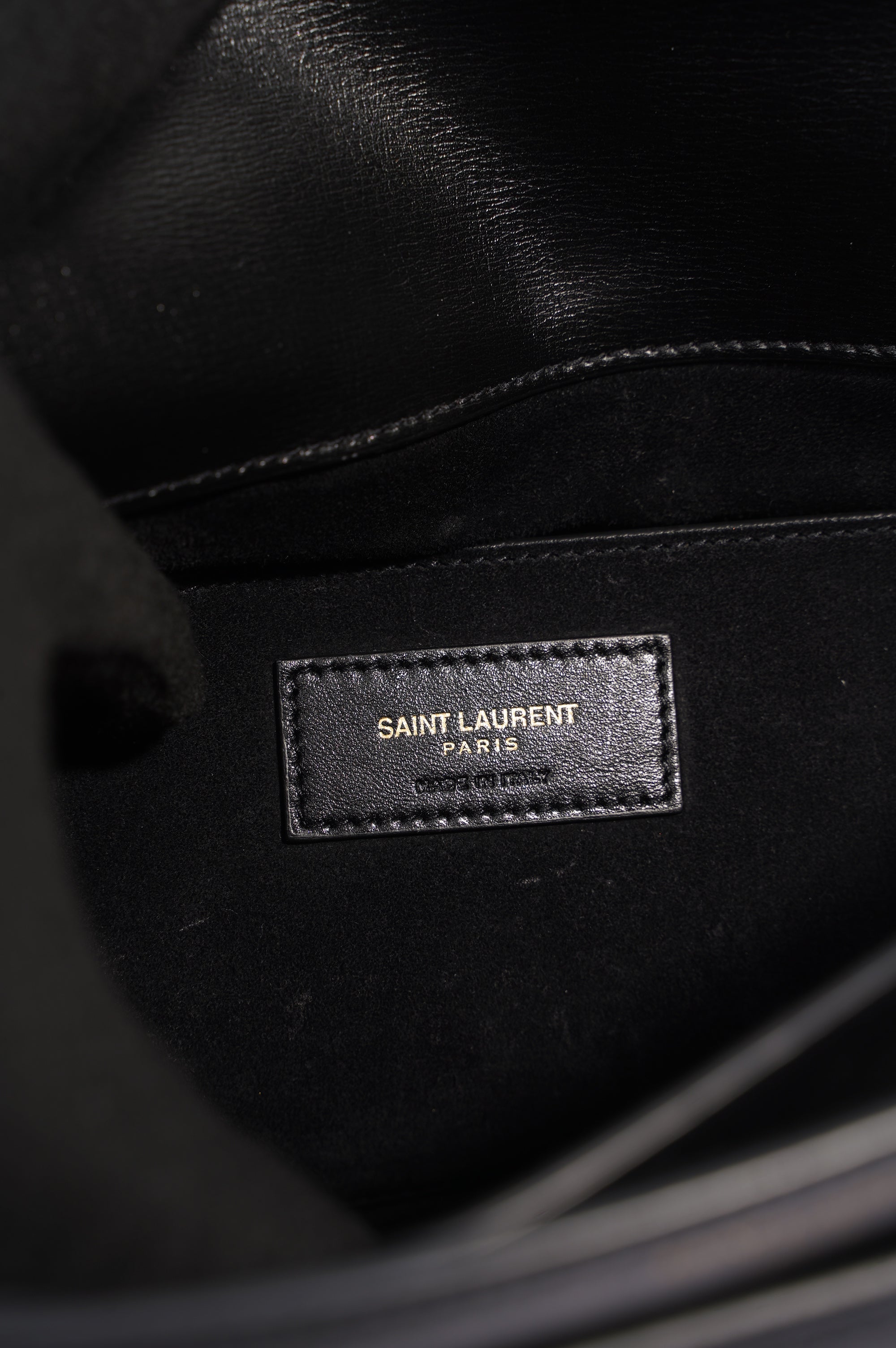 Saint Laurent Sunset Bag Black Leather Medium