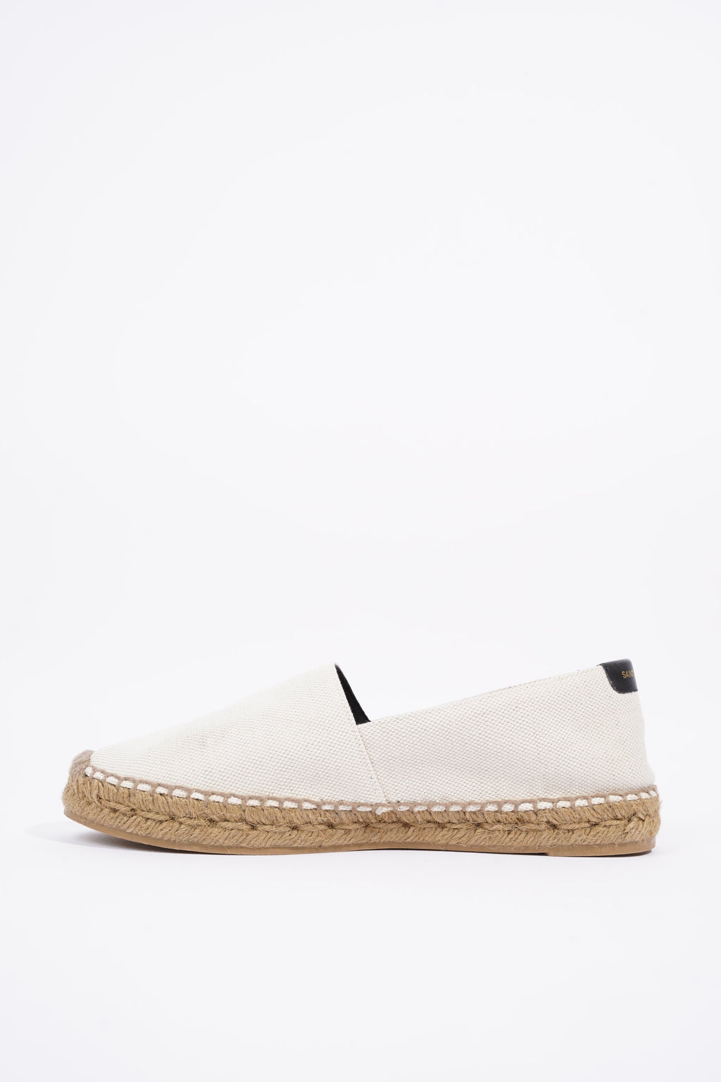 Saint Laurent Womens Espadrilles White / Black EU 38 / UK 5