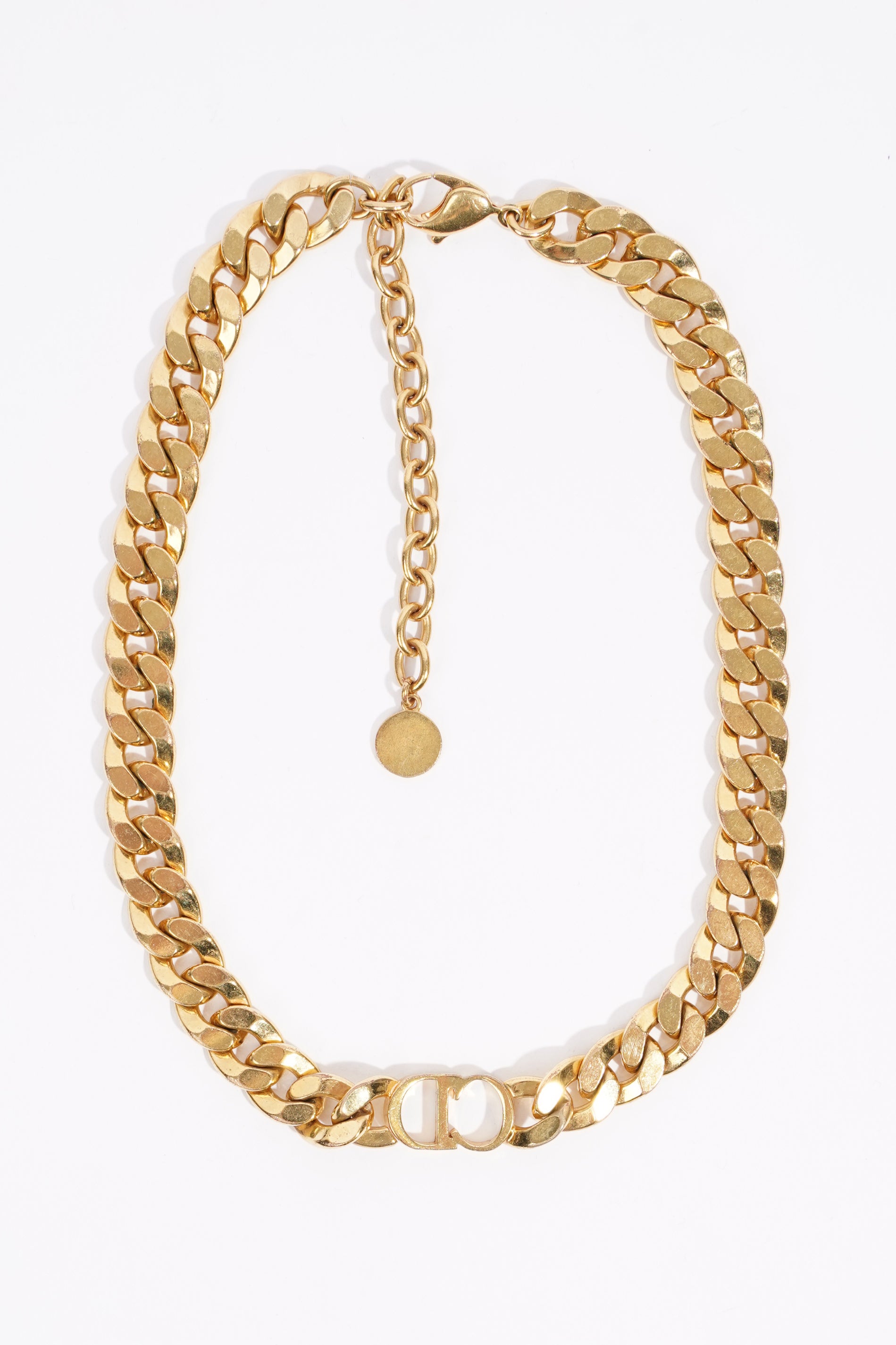 Christian Dior Womens 30 Montaigne Chocker Golden Finish / Base Metal