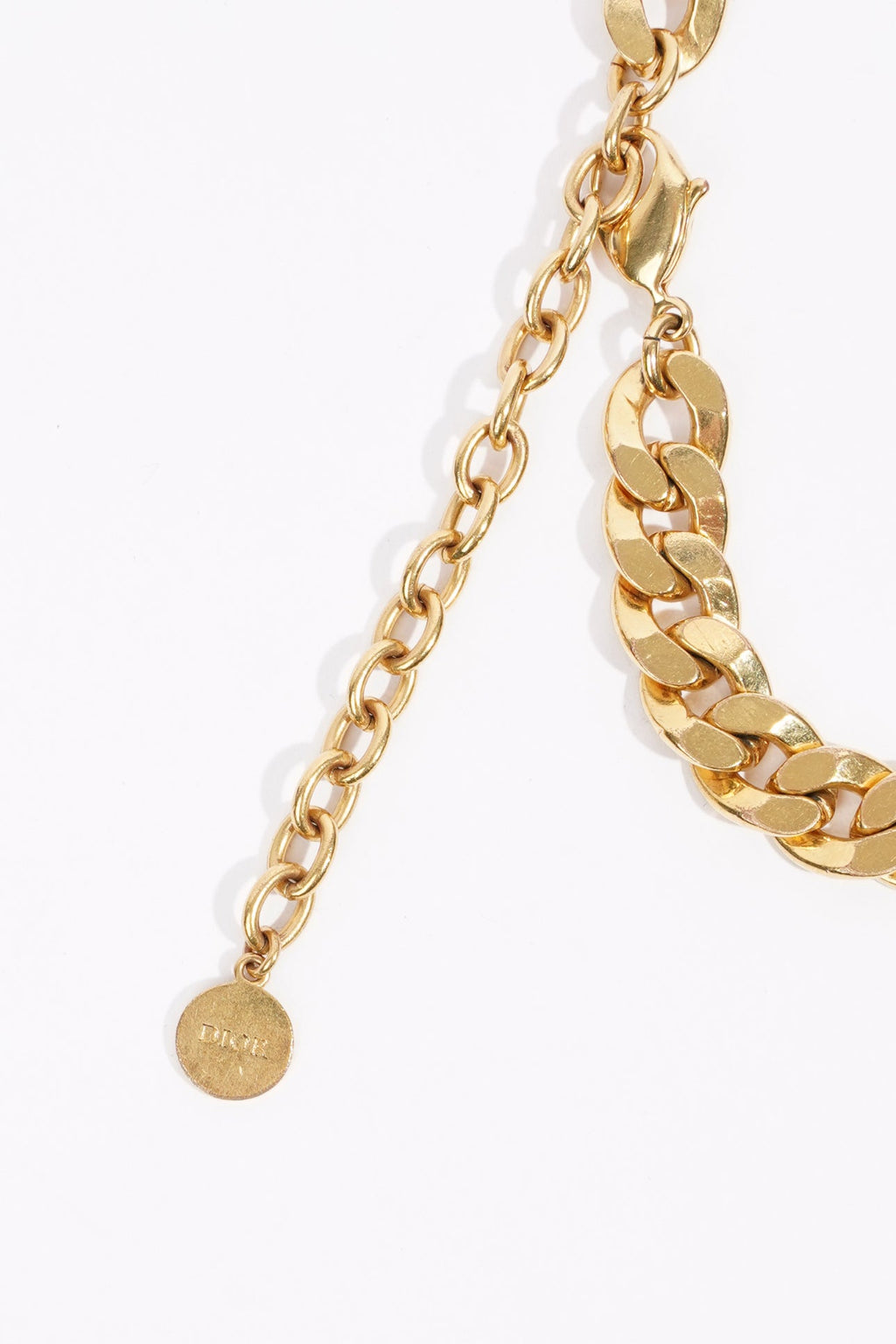 Christian Dior Womens 30 Montaigne Chocker Golden Finish / Base Metal