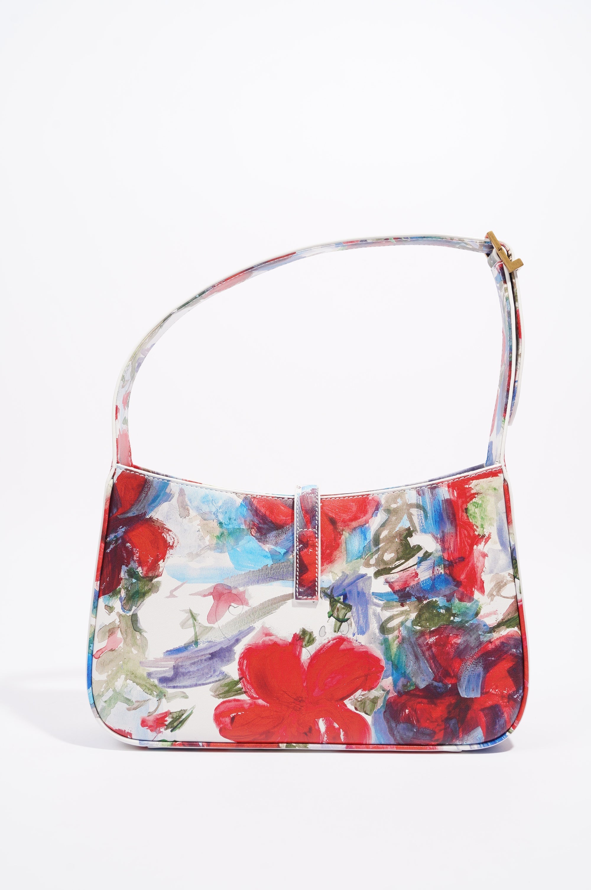 Saint Laurent Womens Le 5 a 7 Hobo Bag Multicoloured Leather Small