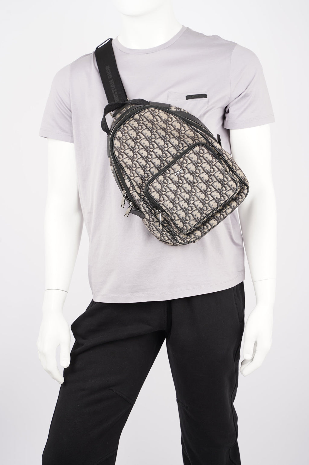 Christian Dior Mens Mini Rider Sling Bag Oblique