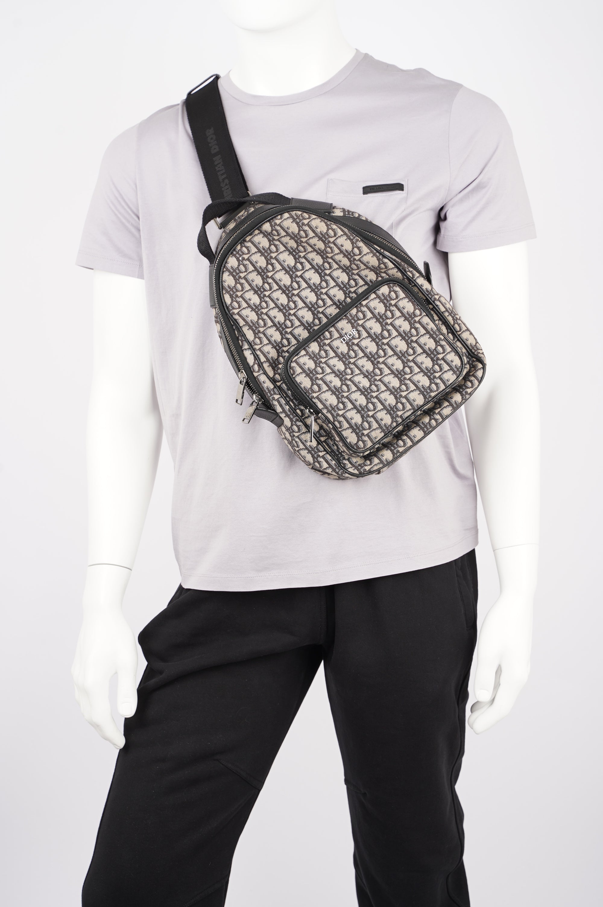 Christian Dior Mens Mini Rider Sling Bag Oblique