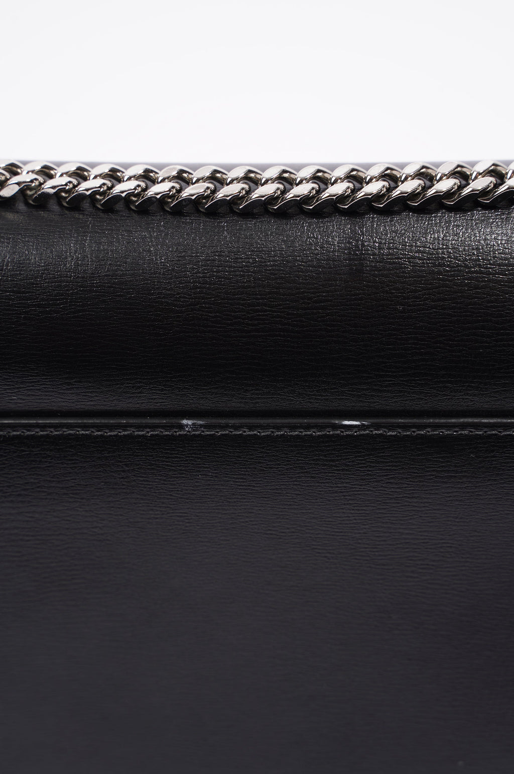 Saint Laurent Womens Sunset Chain Bag Black / Silver Medium