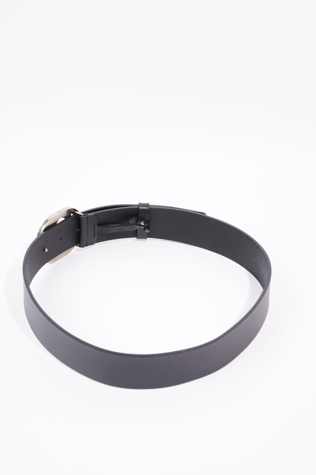 Gucci Oversized Interlock GG Belt Black Leather 30