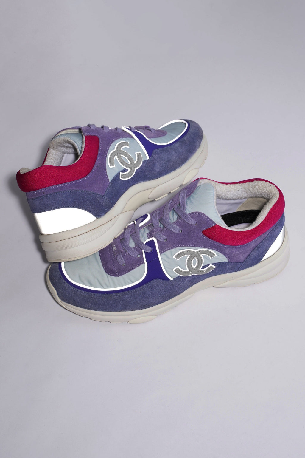 Chanel CC Logo Blue / Lilac EU 41 / UK 8