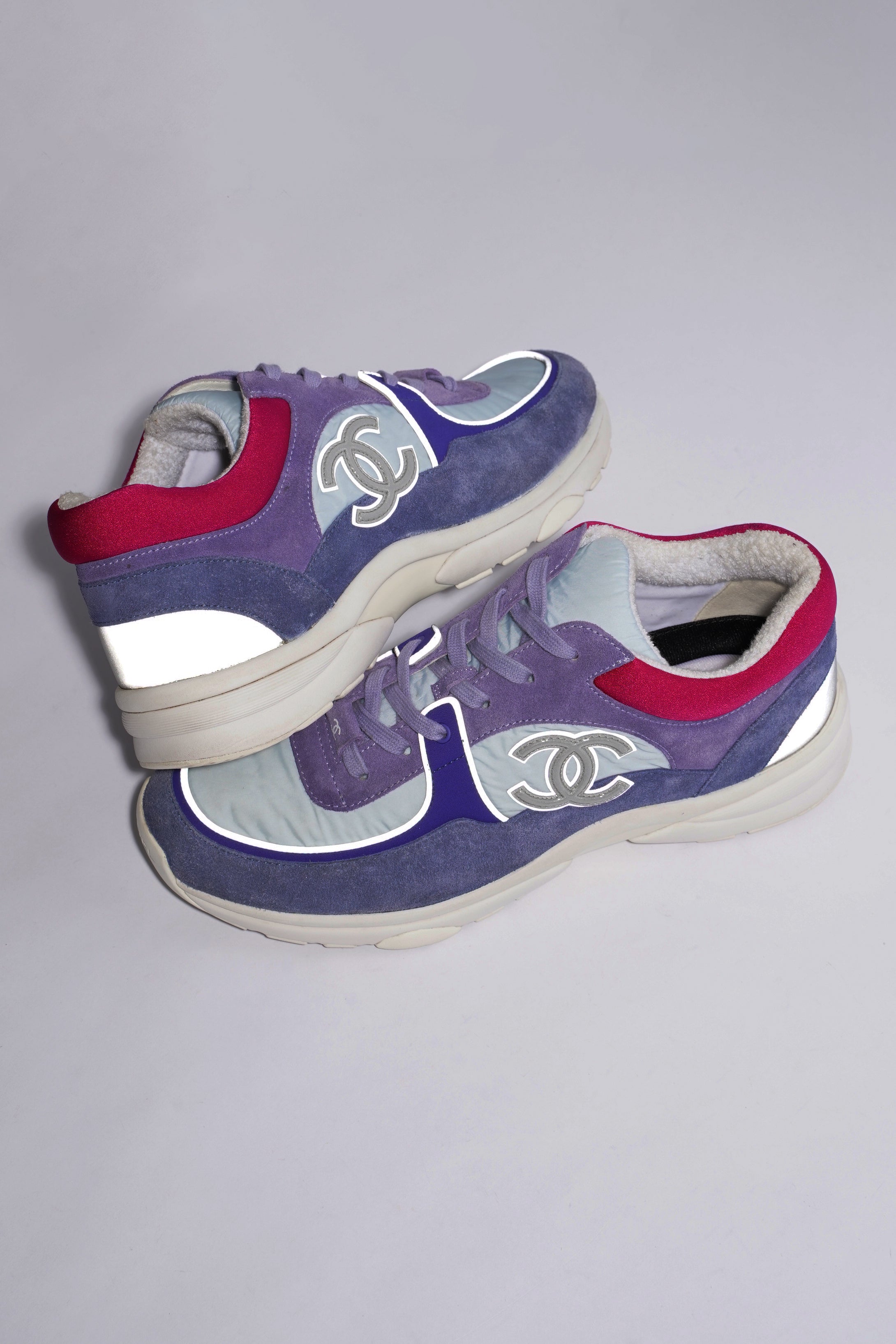 Chanel CC Logo Blue / Lilac EU 41 / UK 8