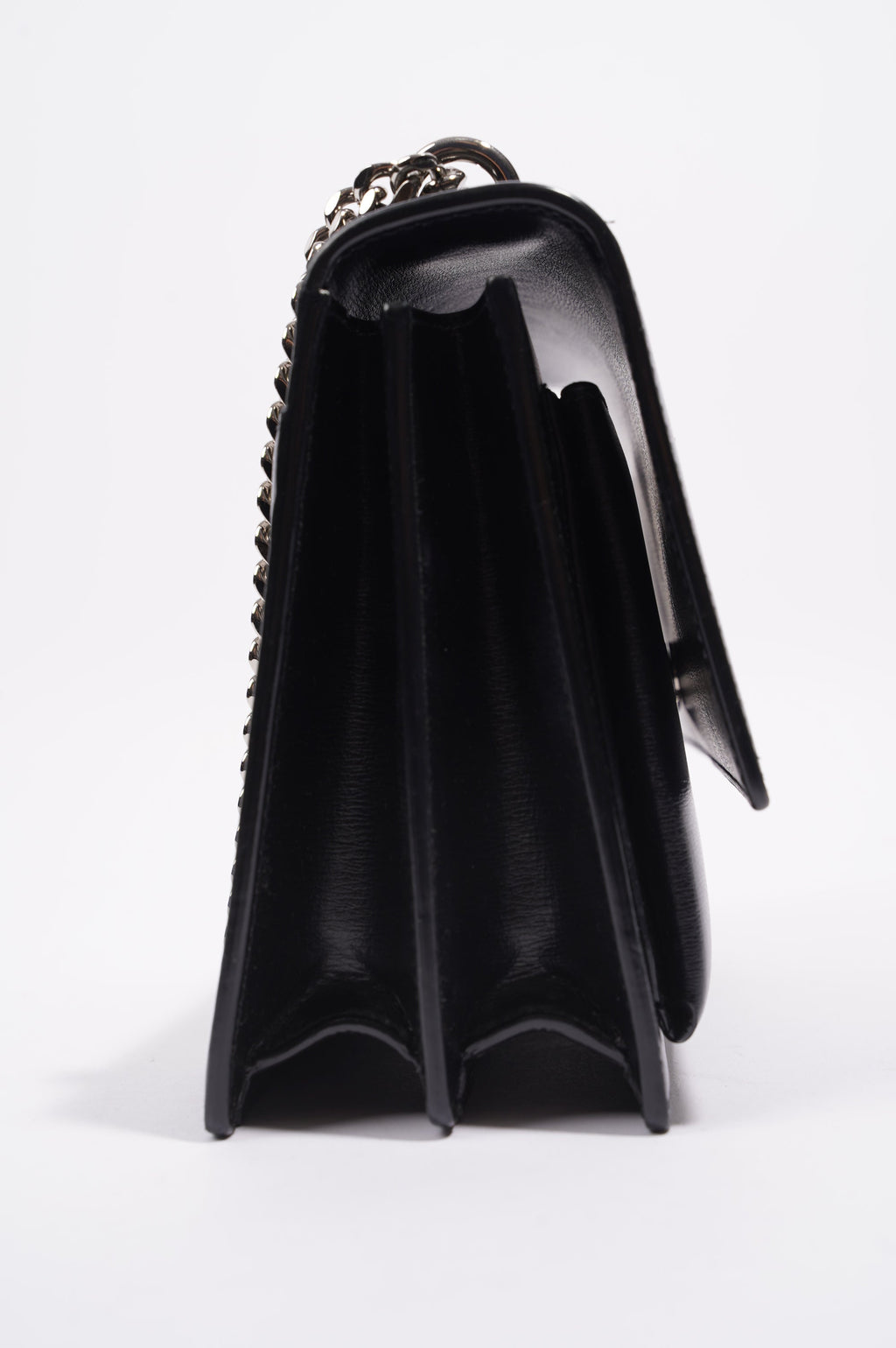 Saint Laurent Womens Sunset Chain Bag Black / Silver Medium