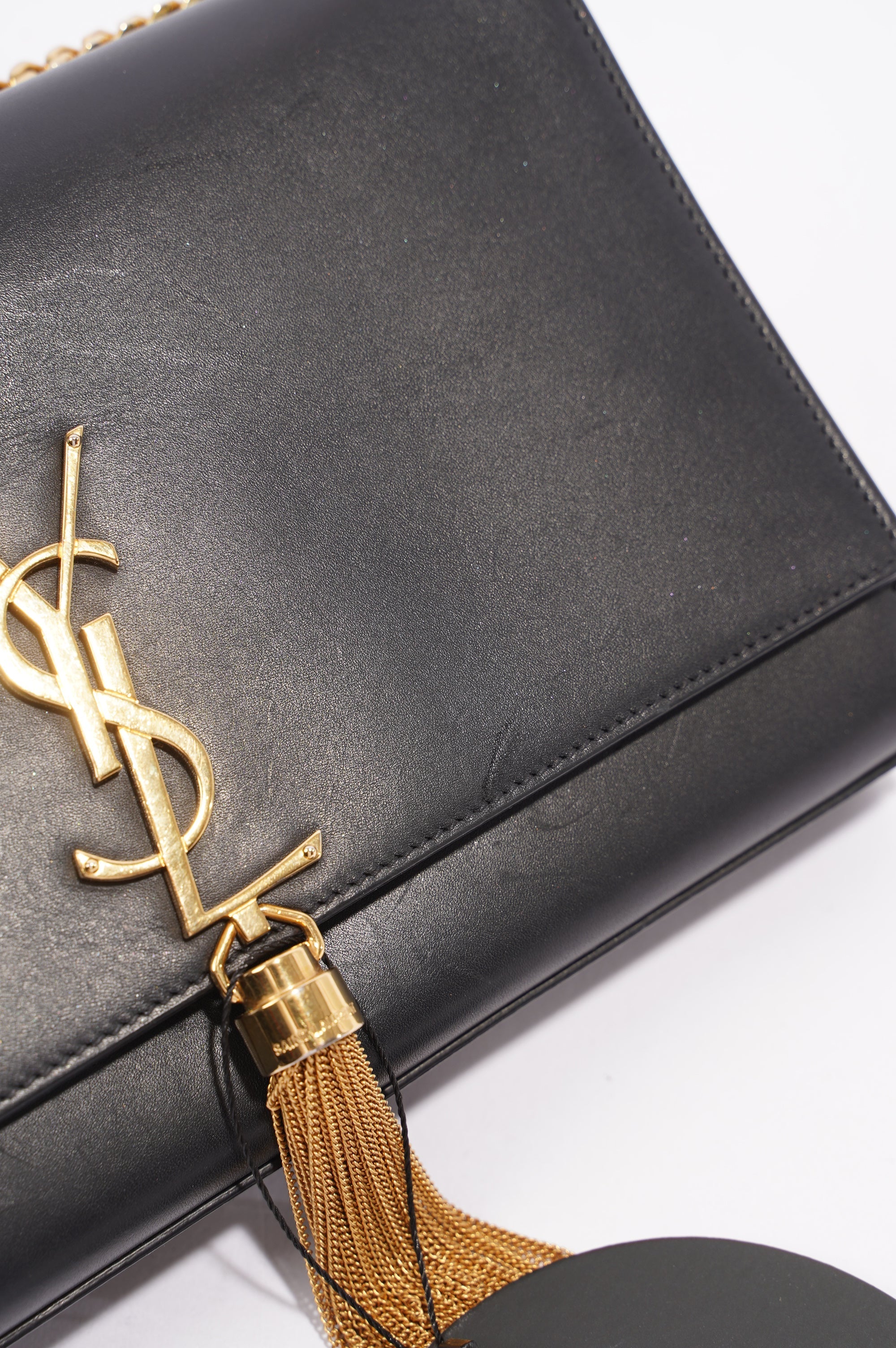 Saint Laurent Womens Kate Tassel Bag Black Medium