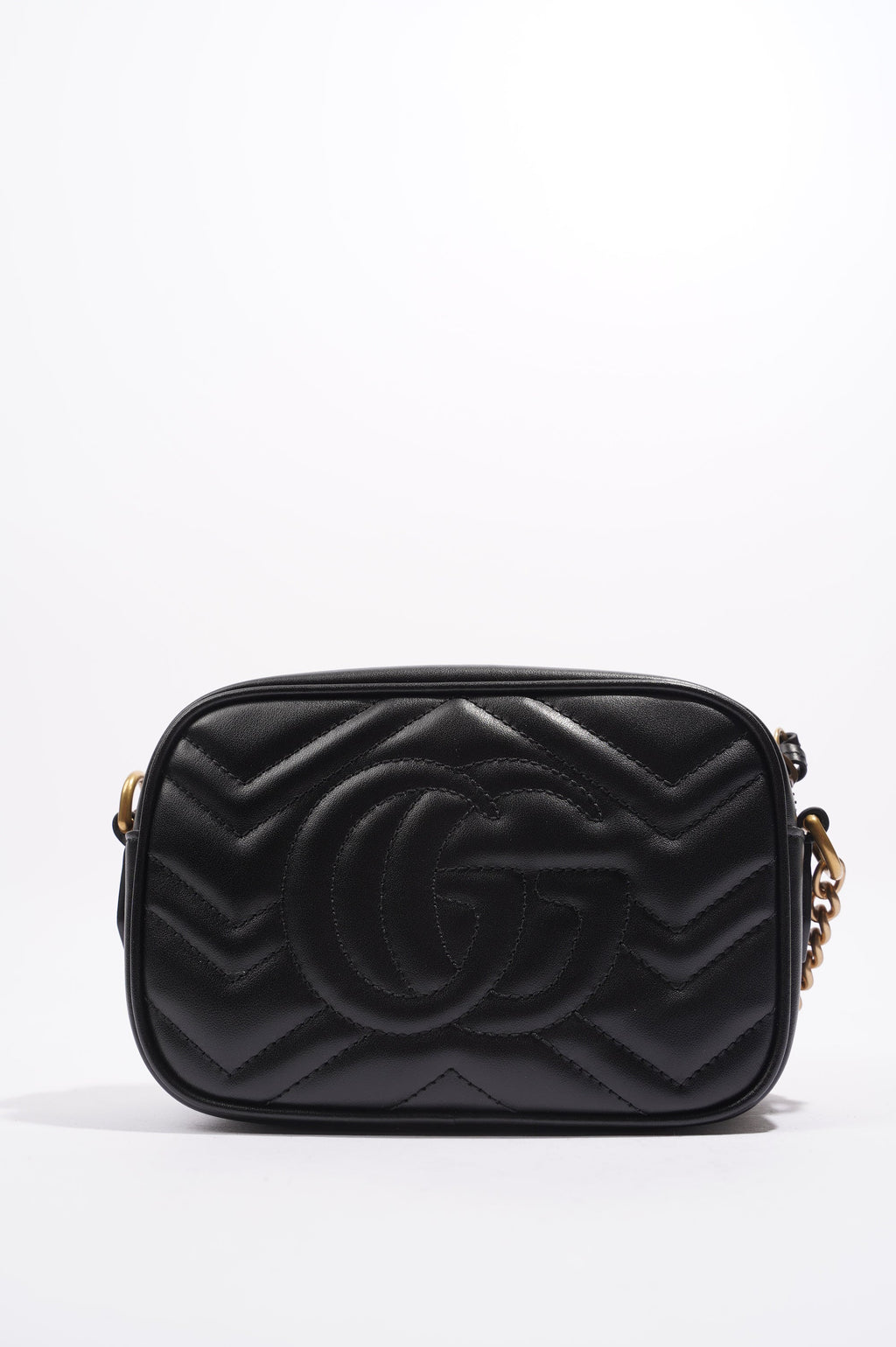 Gucci Womens Marmont Zip Black Mini
