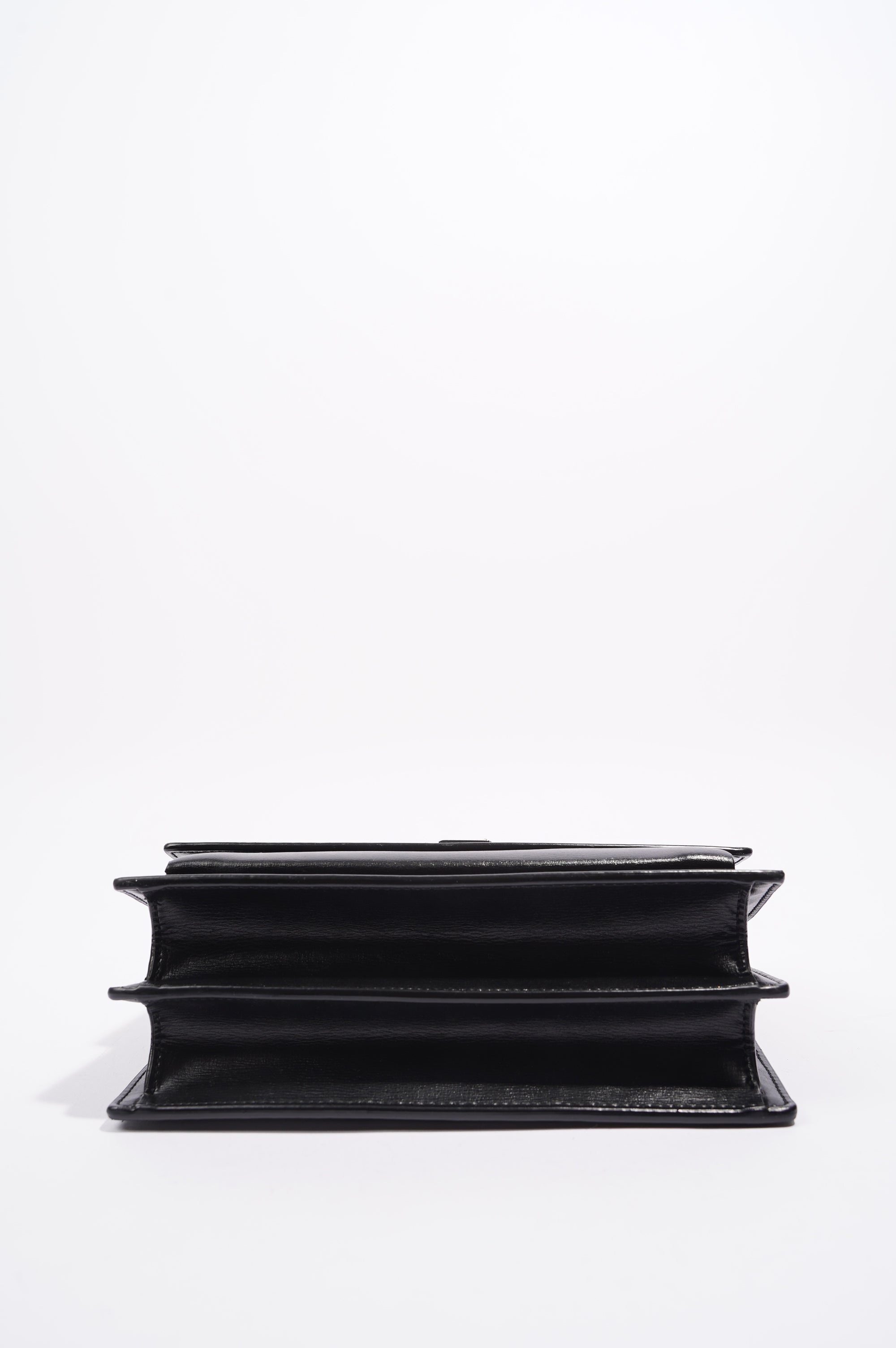 Saint Laurent Womens Sunset Chain Bag Black / Silver Medium