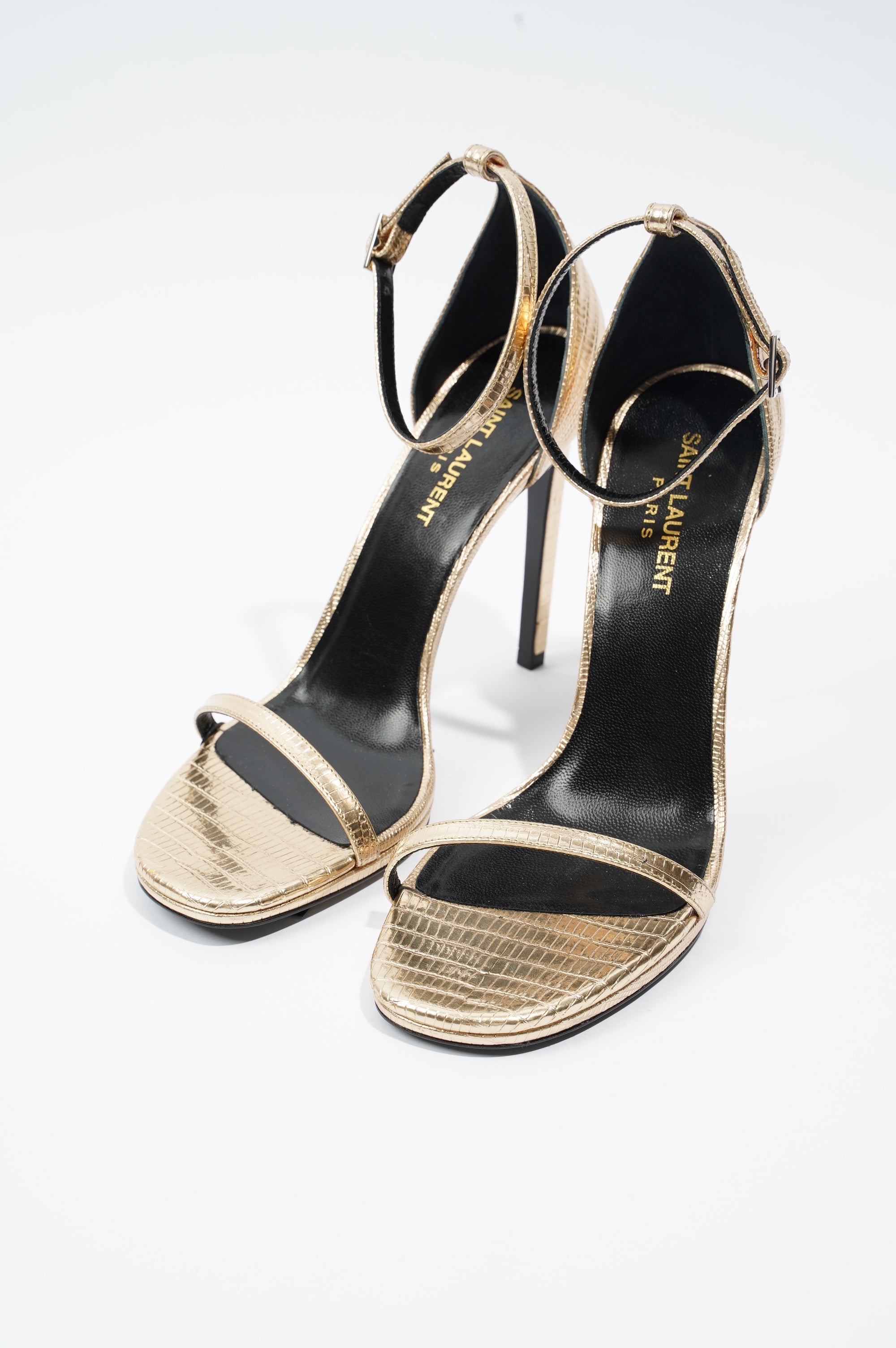 Saint Laurent Womens Jane 105 Gold EU 38 / UK 5