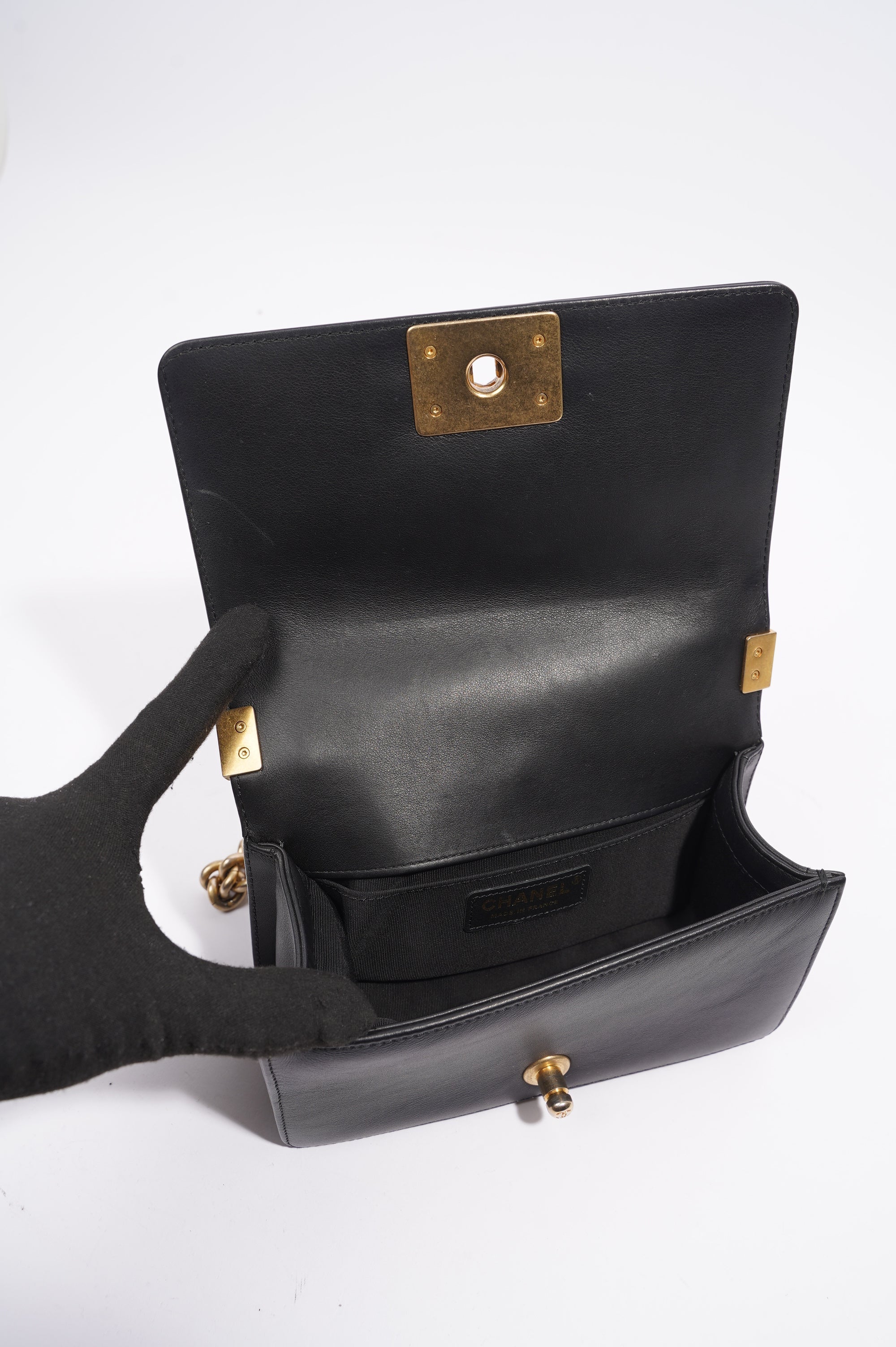 Chanel Boy Bag Black Lambskin Small