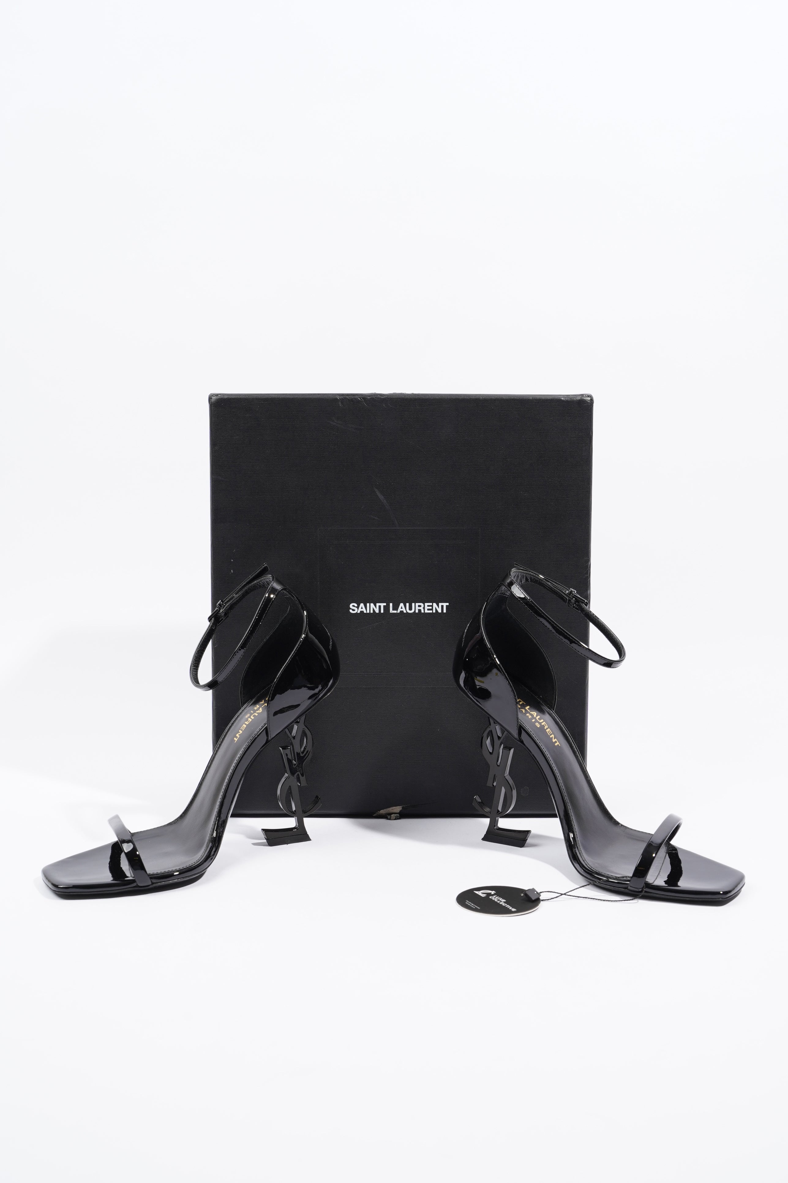 Saint Laurent Womens Opyum 110 Patent Black EU 38 / UK 5