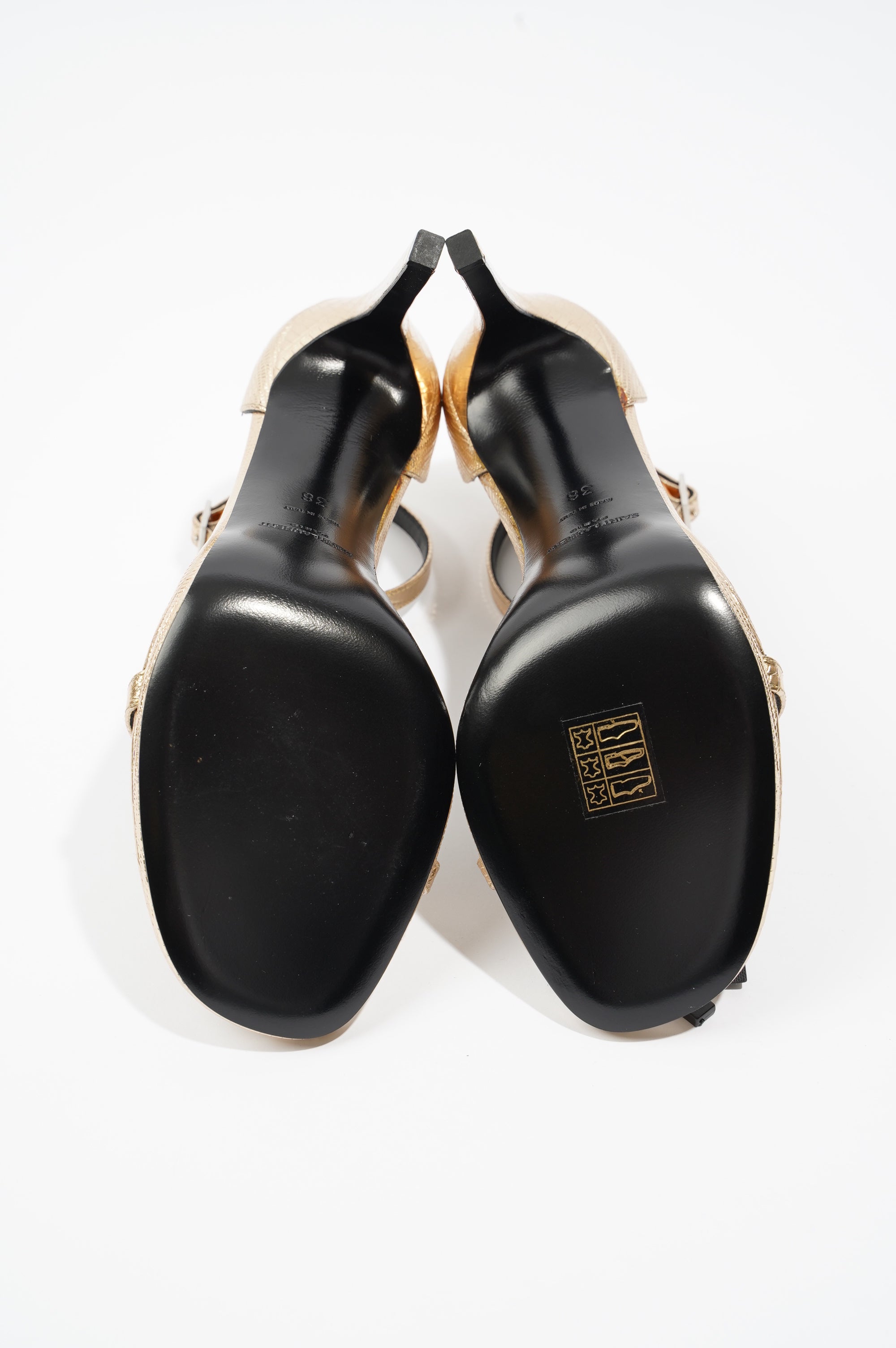 Saint Laurent Womens Jane 105 Gold EU 38 / UK 5