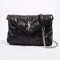 Saint Laurent Womens Lou Lou Puffer Crossbody Bag Black Leather Toy