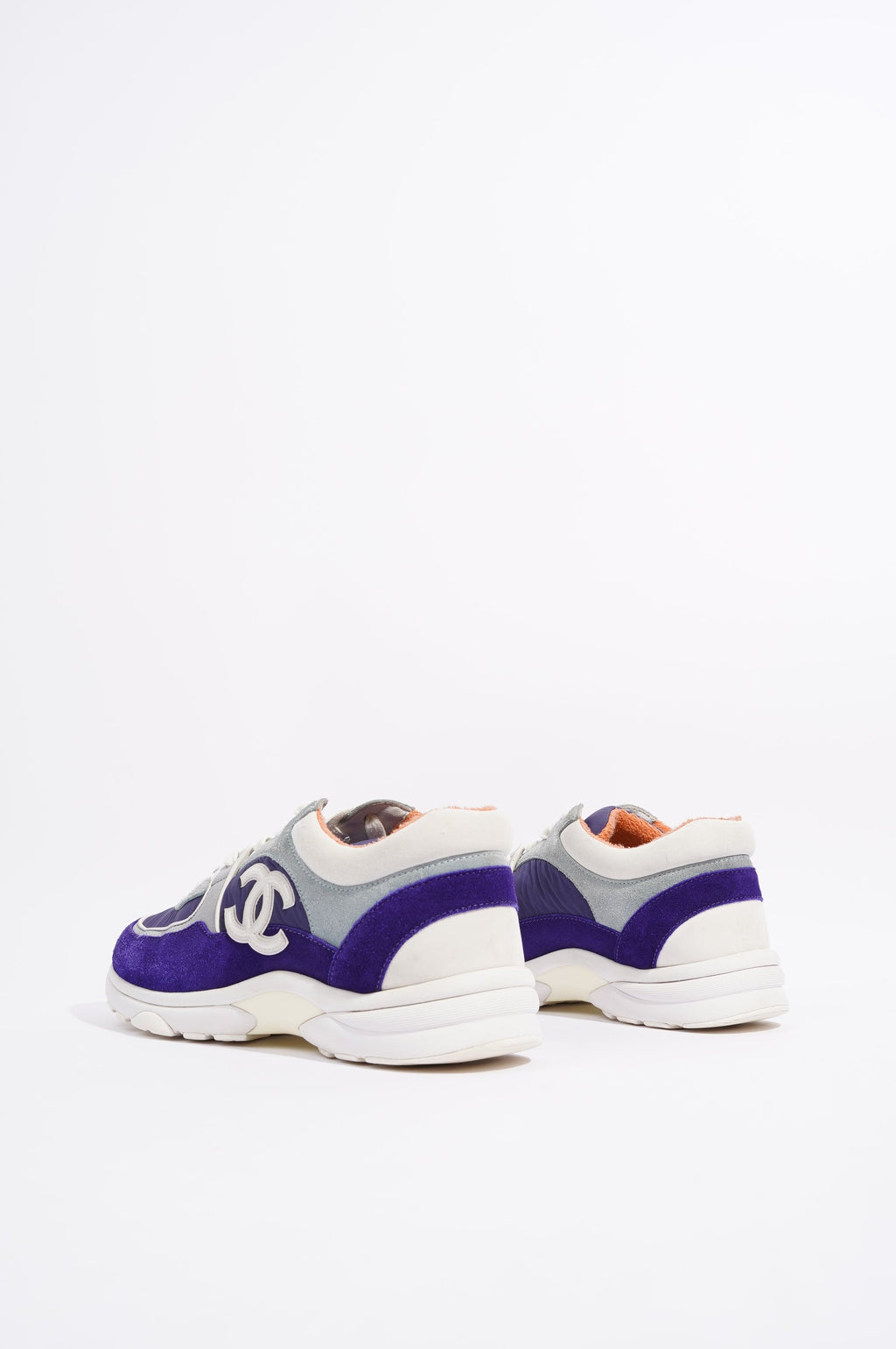 Chanel Womens CC Logo Blue / White EU 38 / UK 5