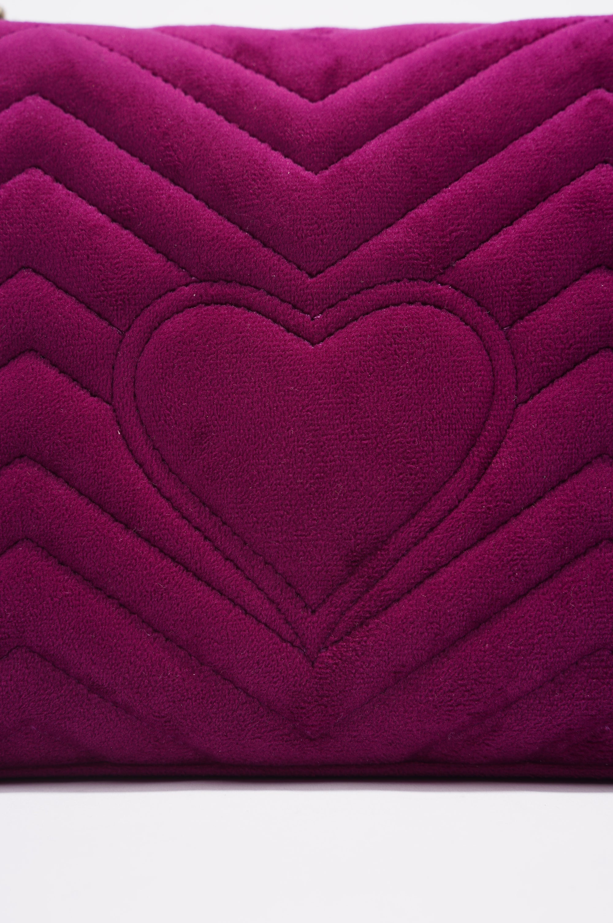 Gucci GG Marmont Flap Bag Purple Velvet Small