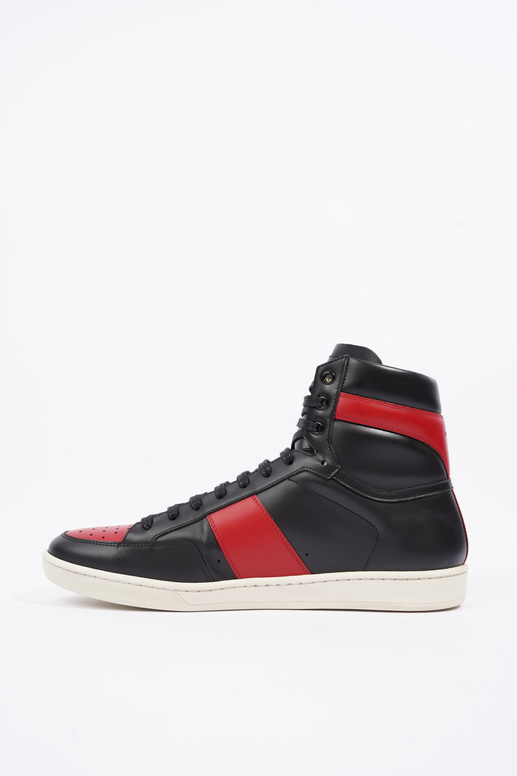 Saint Laurent Mens YSL10 High Sneaker Black / Red EU 44 / UK 10