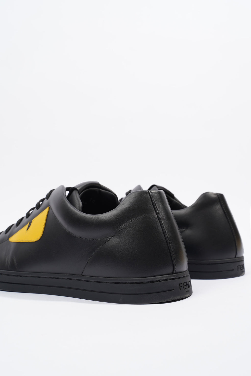 Fendi Mens Bug Eye Sneaker Black / Yellow EU 44 / UK 10