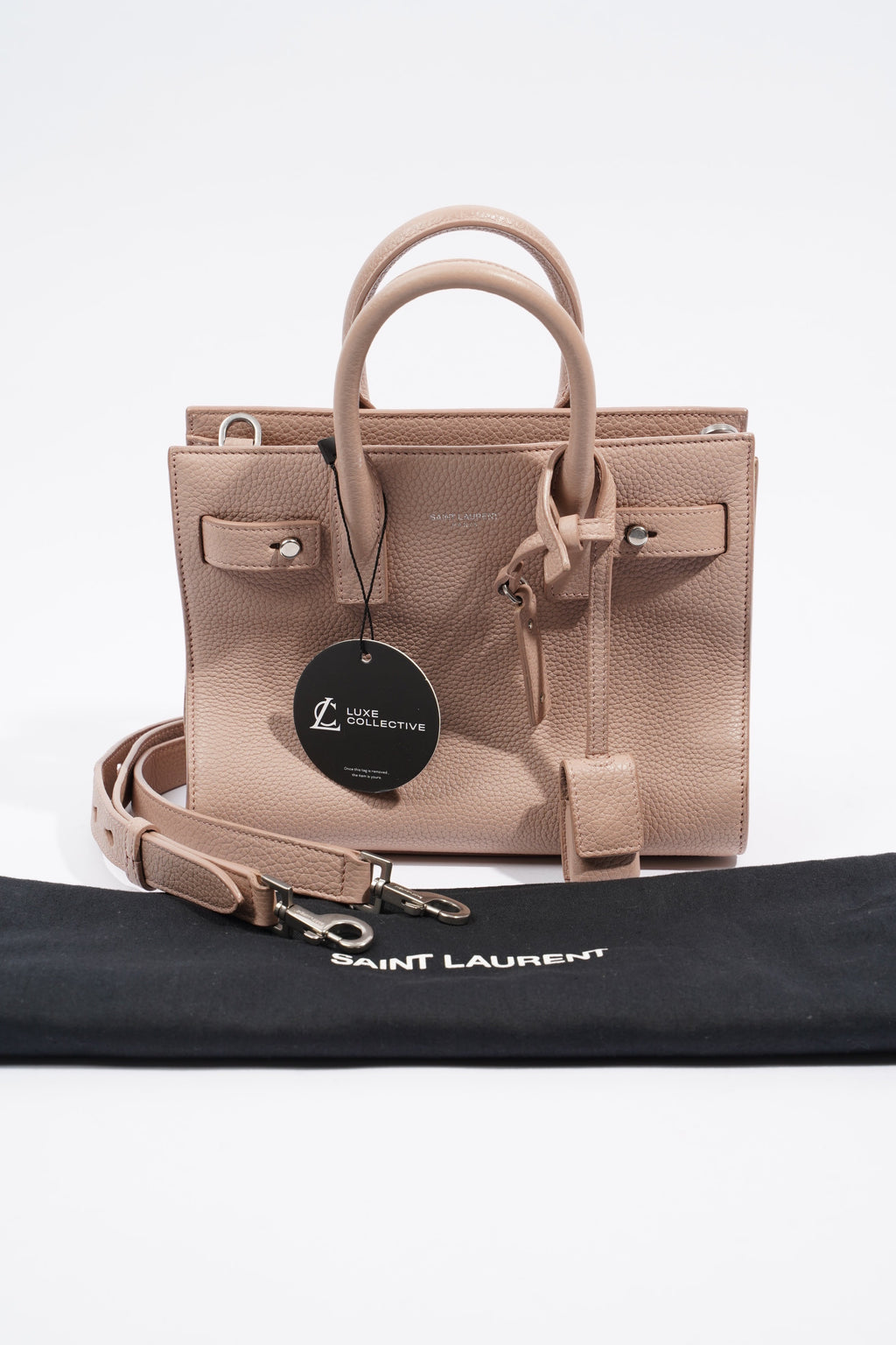 Saint Laurent Sac De Jour Pink Leather Nano