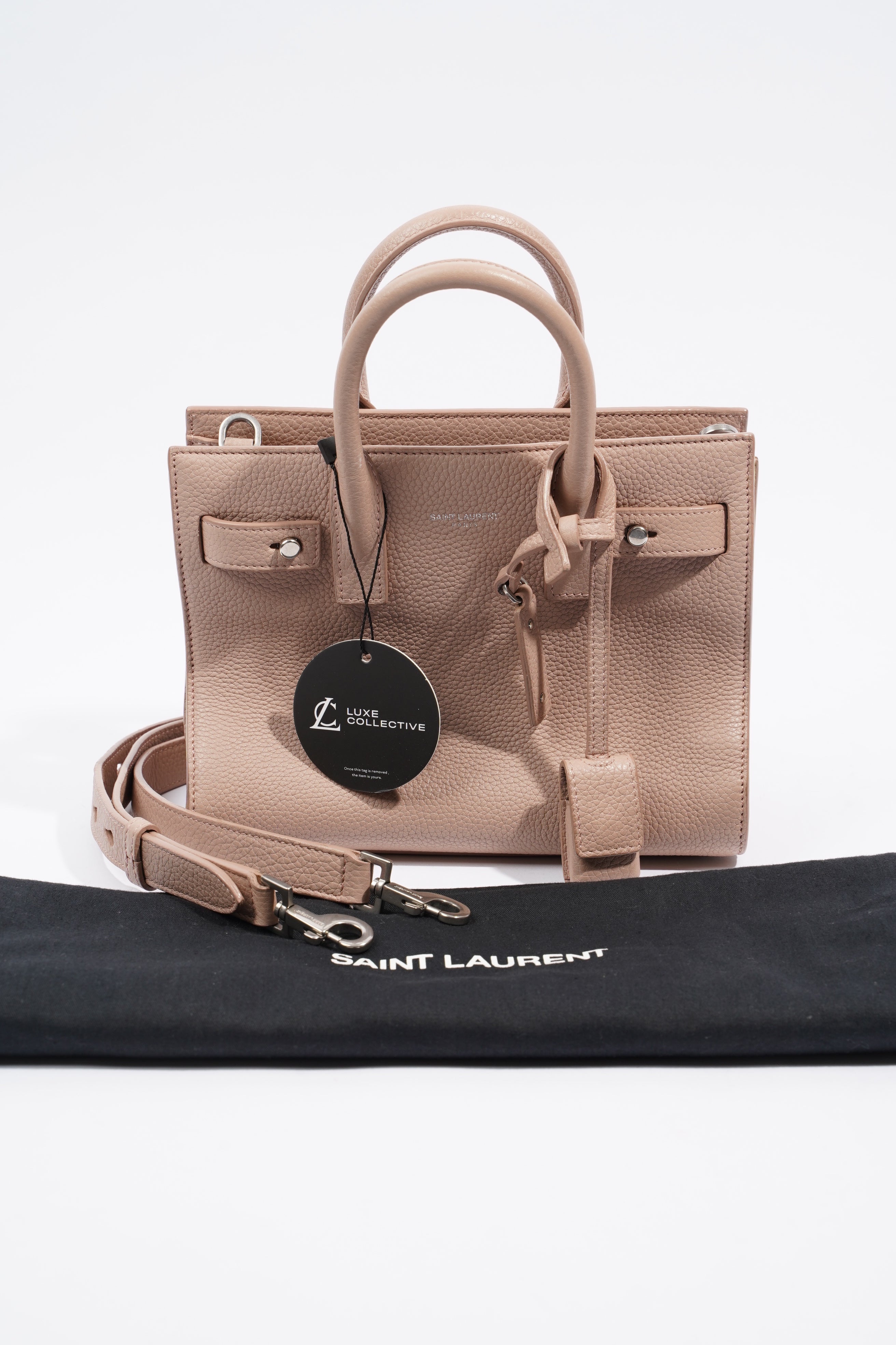 Saint Laurent Sac De Jour Pink Leather Nano
