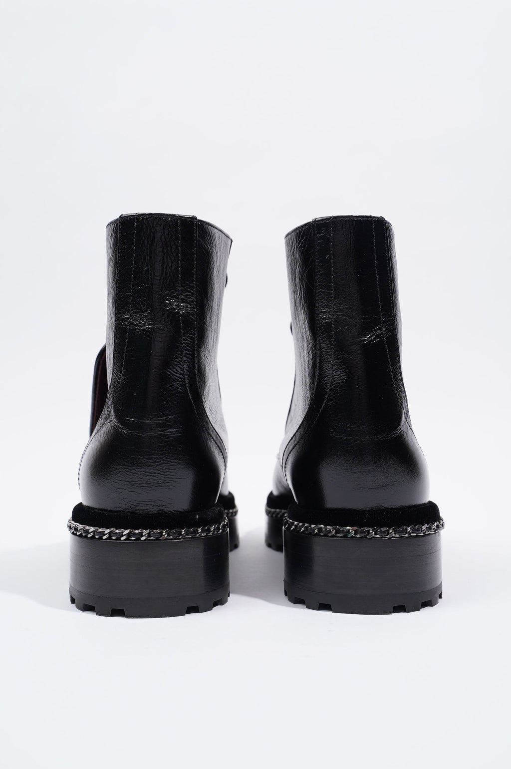 Chanel Womens CC Pearl Detail Boots Black EU 38.5 / UK 5.5