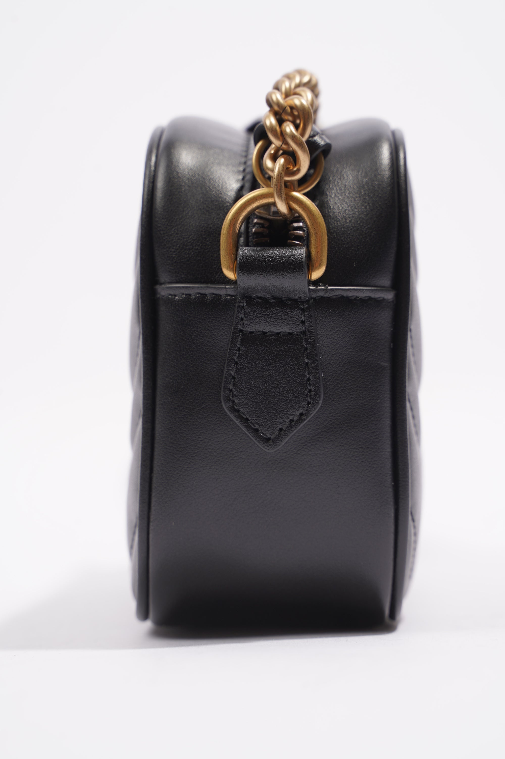 Gucci Womens Marmont Zip Black Mini