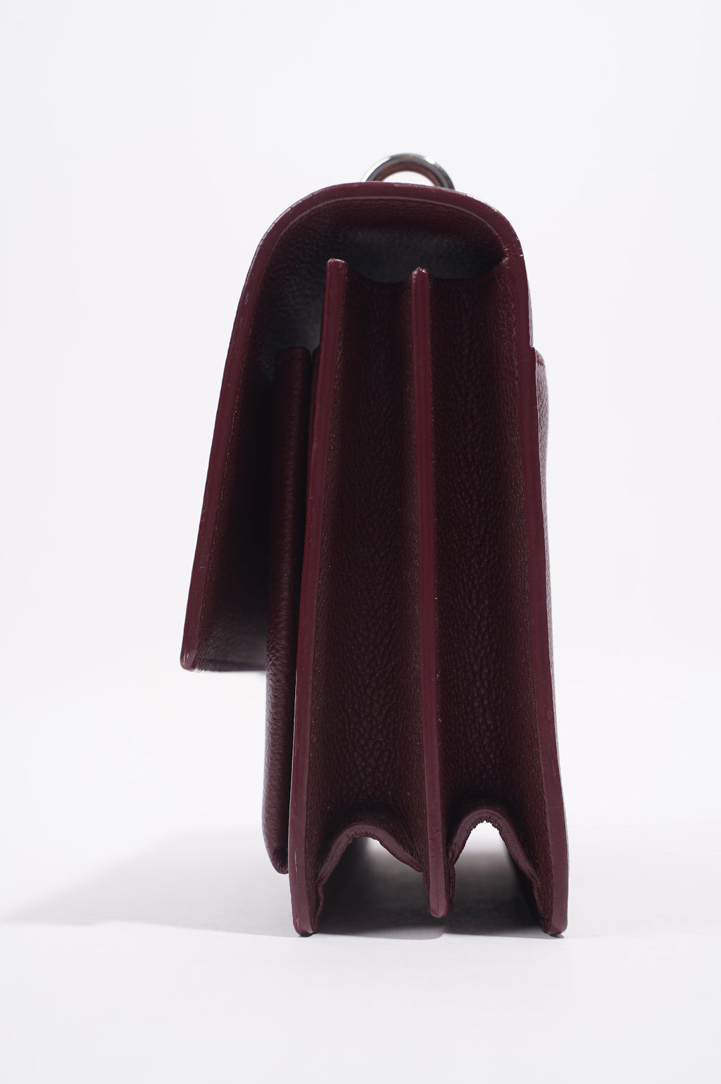Saint Laurent Womens Sunset Burgundy Leather Medium