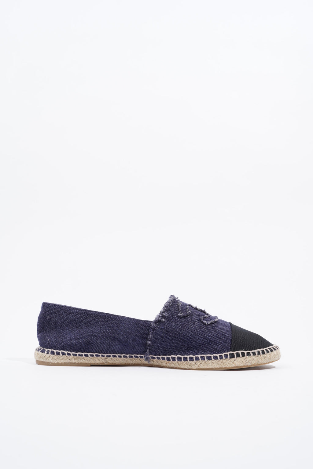 Chanel CC Logo Espadrilles Navy / Black EU 46 / UK 12