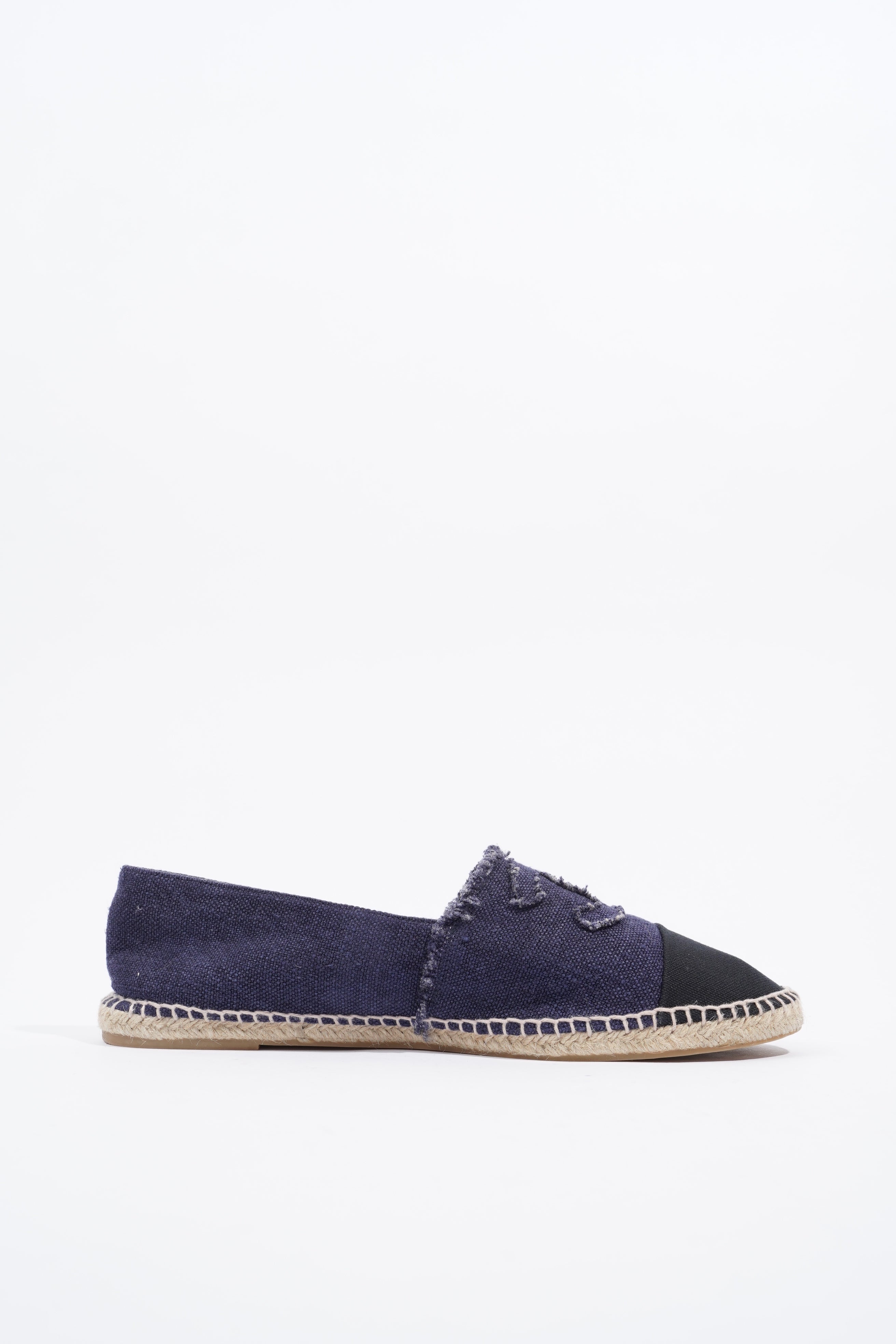 Chanel CC Logo Espadrilles Navy / Black EU 46 / UK 12