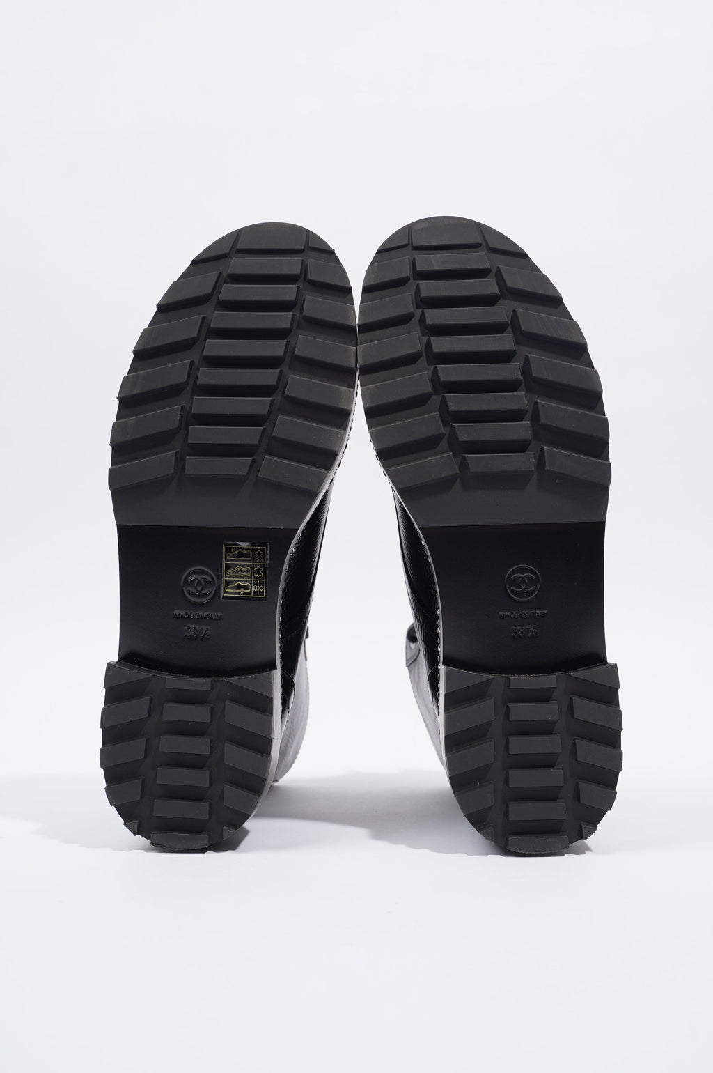 Chanel Womens CC Pearl Detail Boots Black EU 38.5 / UK 5.5