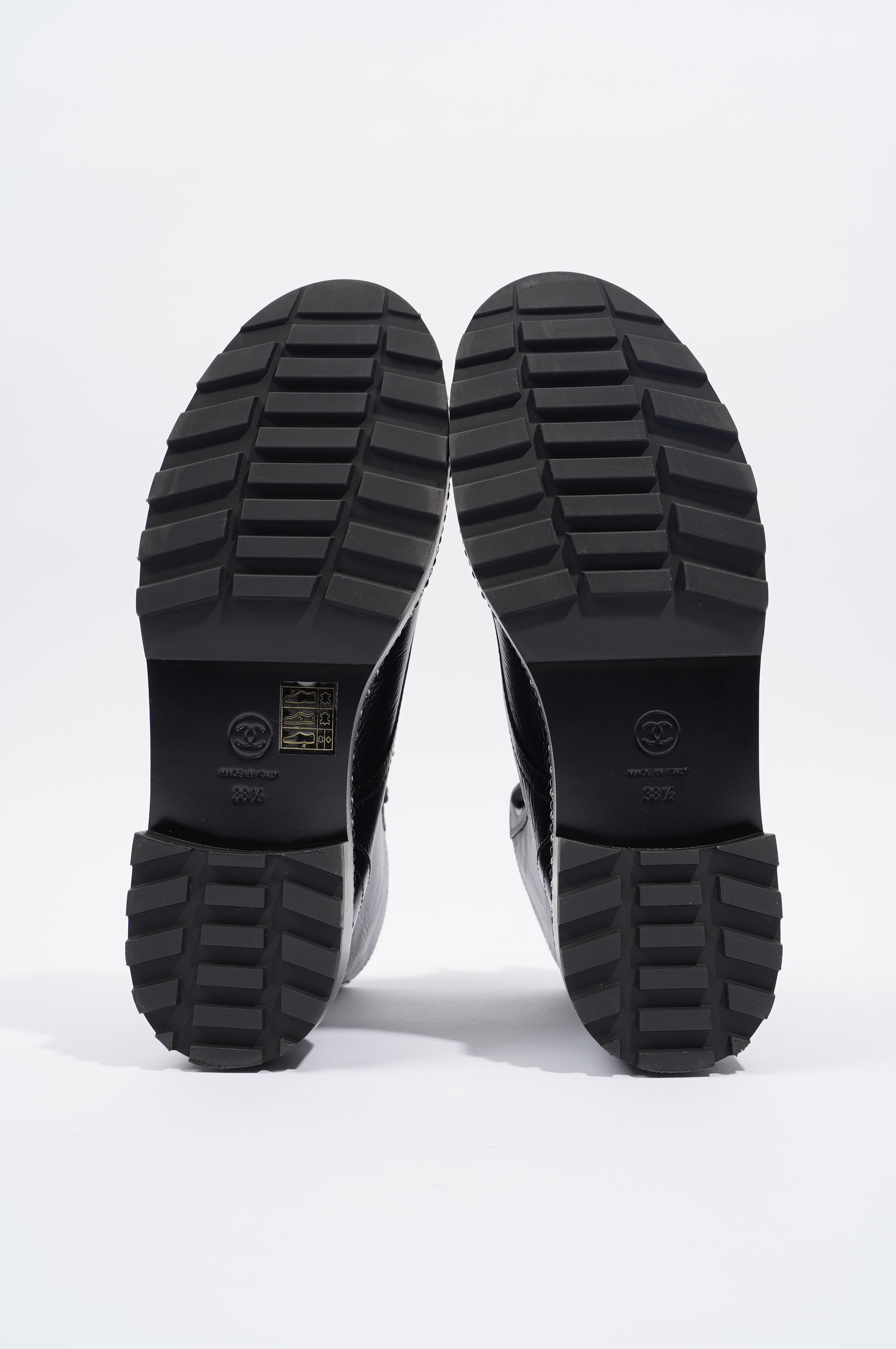 Chanel Womens CC Pearl Detail Boots Black EU 38.5 / UK 5.5