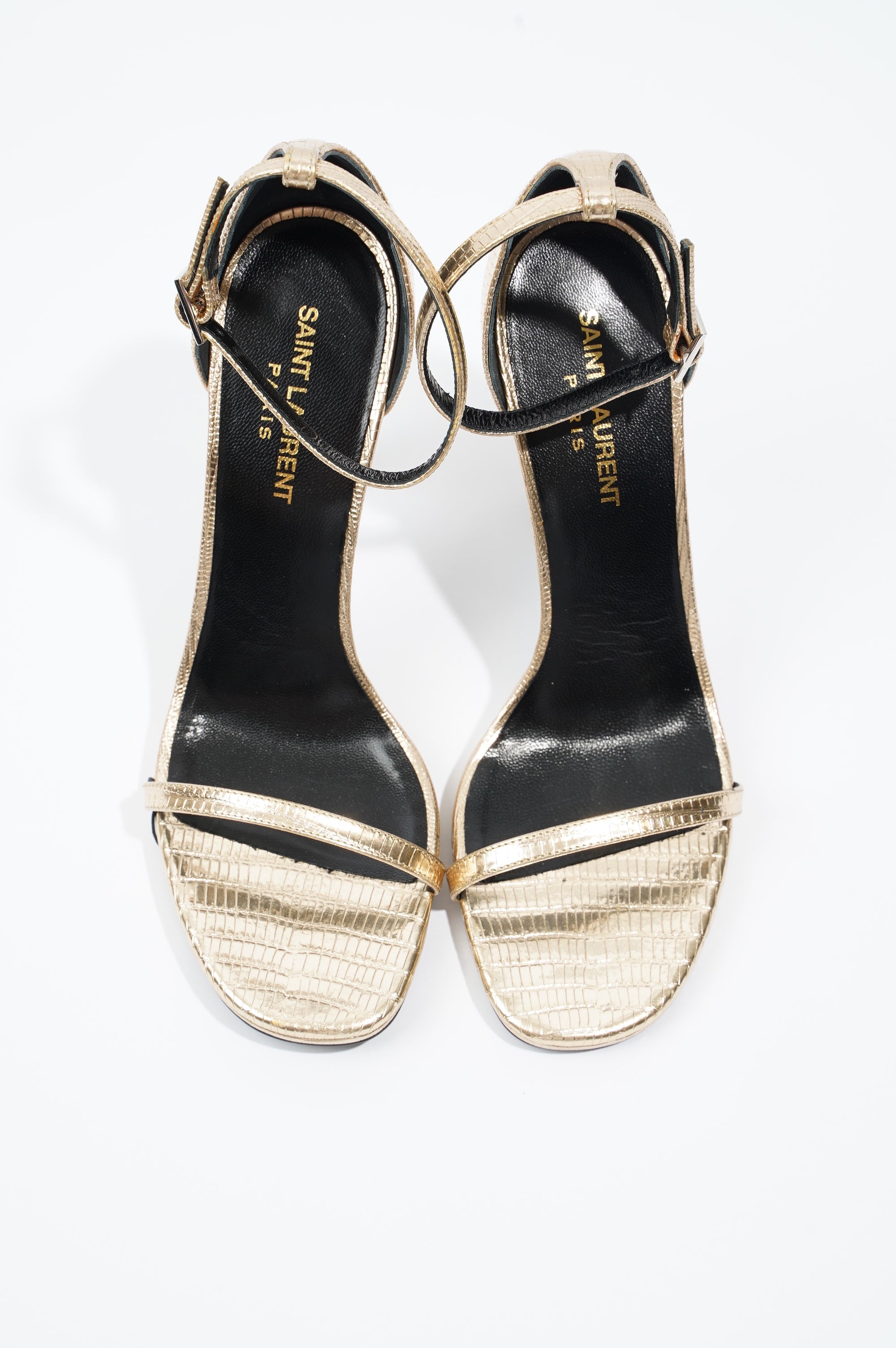 Saint Laurent Womens Jane 105 Gold EU 38 / UK 5