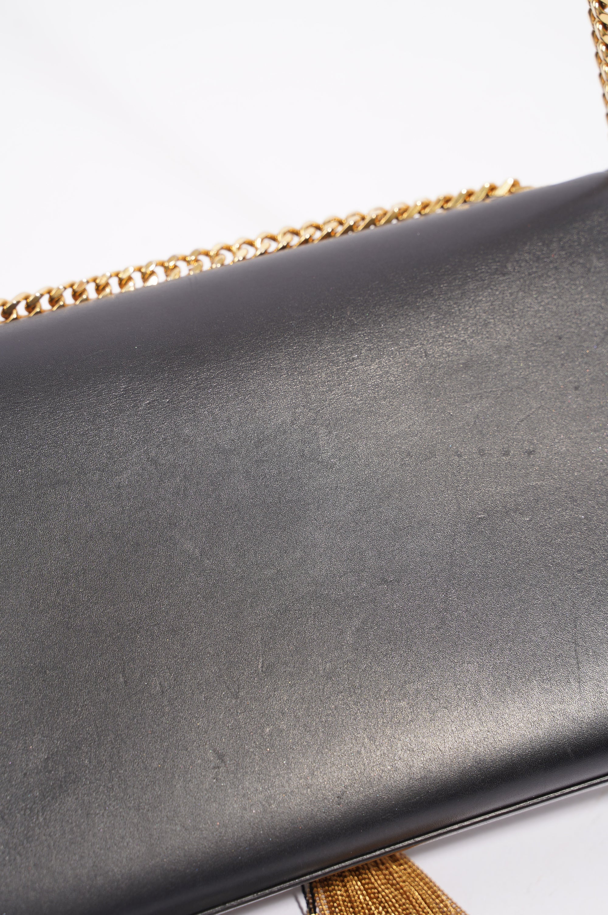 Saint Laurent Womens Kate Tassel Bag Black Medium