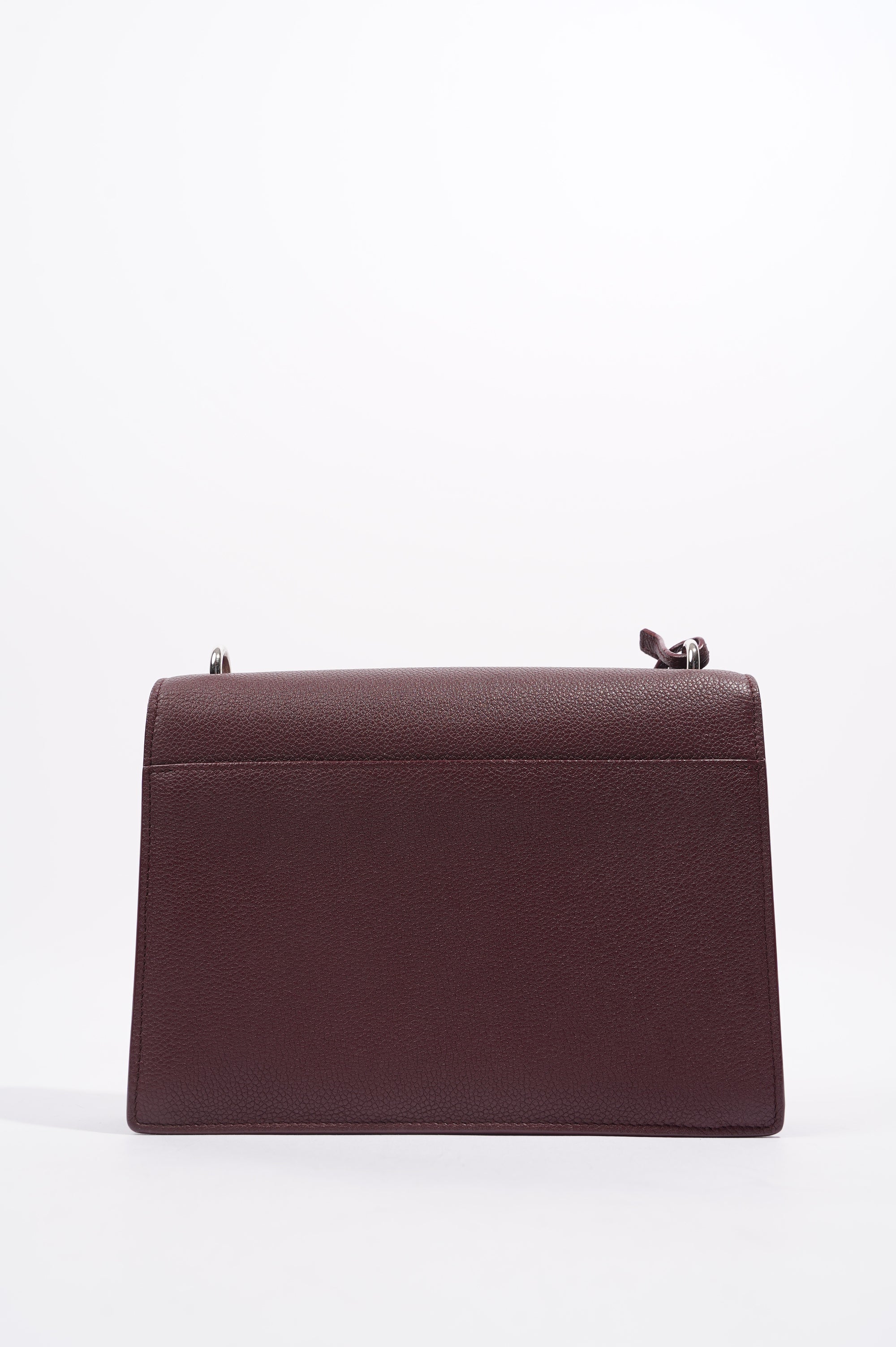 Saint Laurent Womens Sunset Burgundy Leather Medium