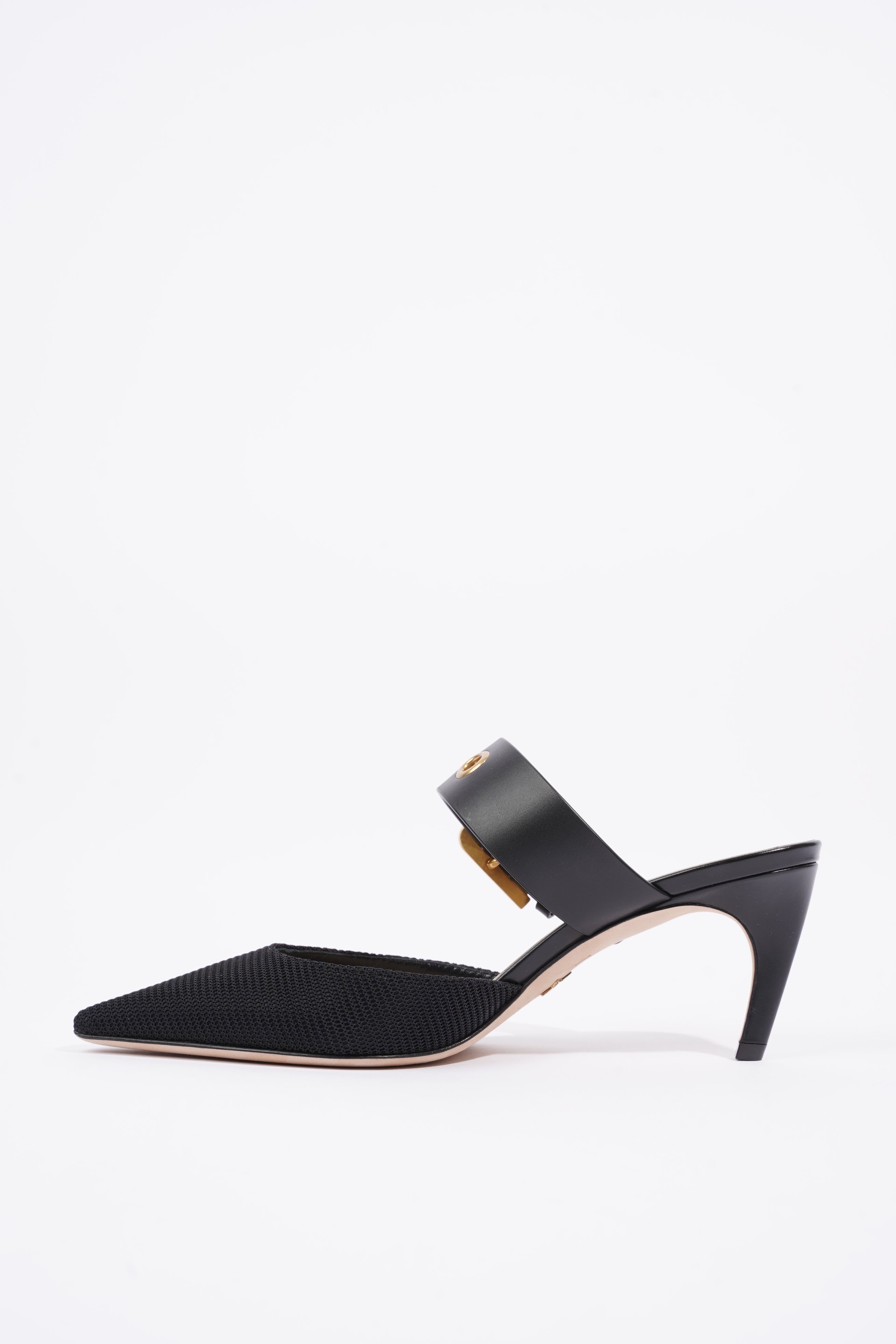 Christian Dior Womens D-Dior Pump 65 Black / Gold EU 38 / UK 5