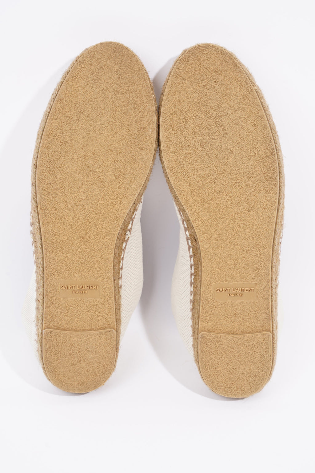 Saint Laurent Womens Espadrilles White / Black EU 38 / UK 5