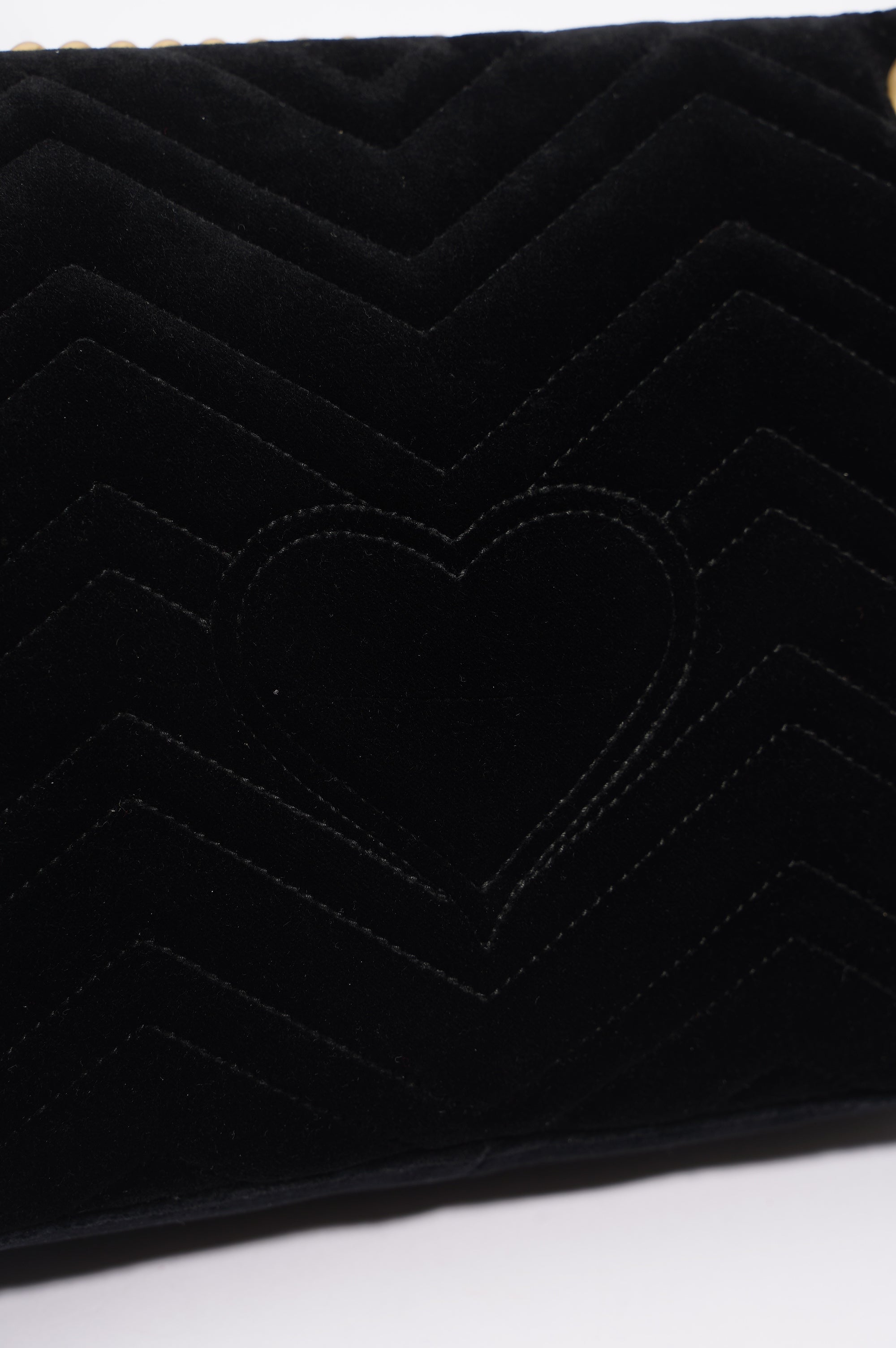 Gucci Womens Marmont Loved Flap Black Multi Medium